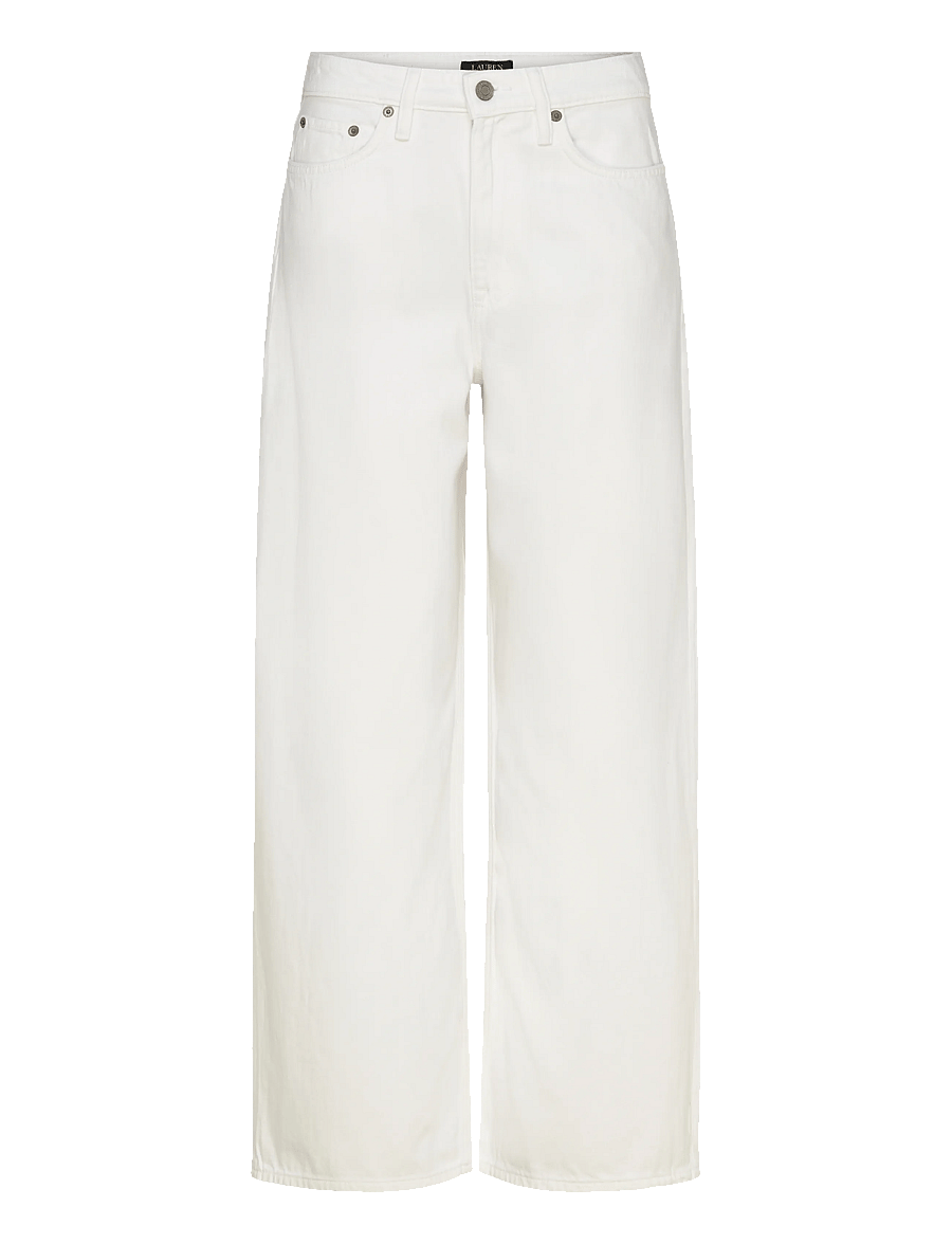Lauren Ralph Lauren - 3X1 RIGID DENIM-WVN-PANTS - platūs džinsai - white wsh - 0