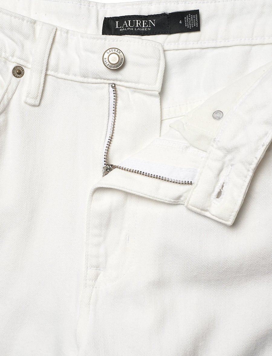 Lauren Ralph Lauren - 3X1 RIGID DENIM-WVN-PANTS - platūs džinsai - white wsh - 3
