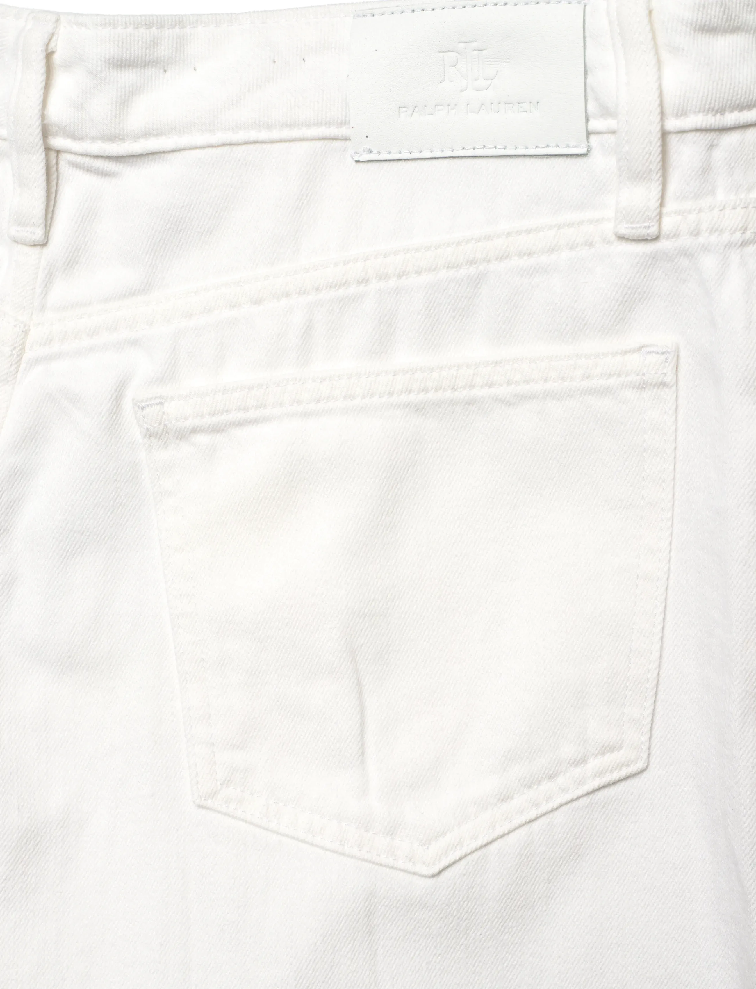 Lauren Ralph Lauren - 3X1 RIGID DENIM-WVN-PANTS - platūs džinsai - white wsh - 4