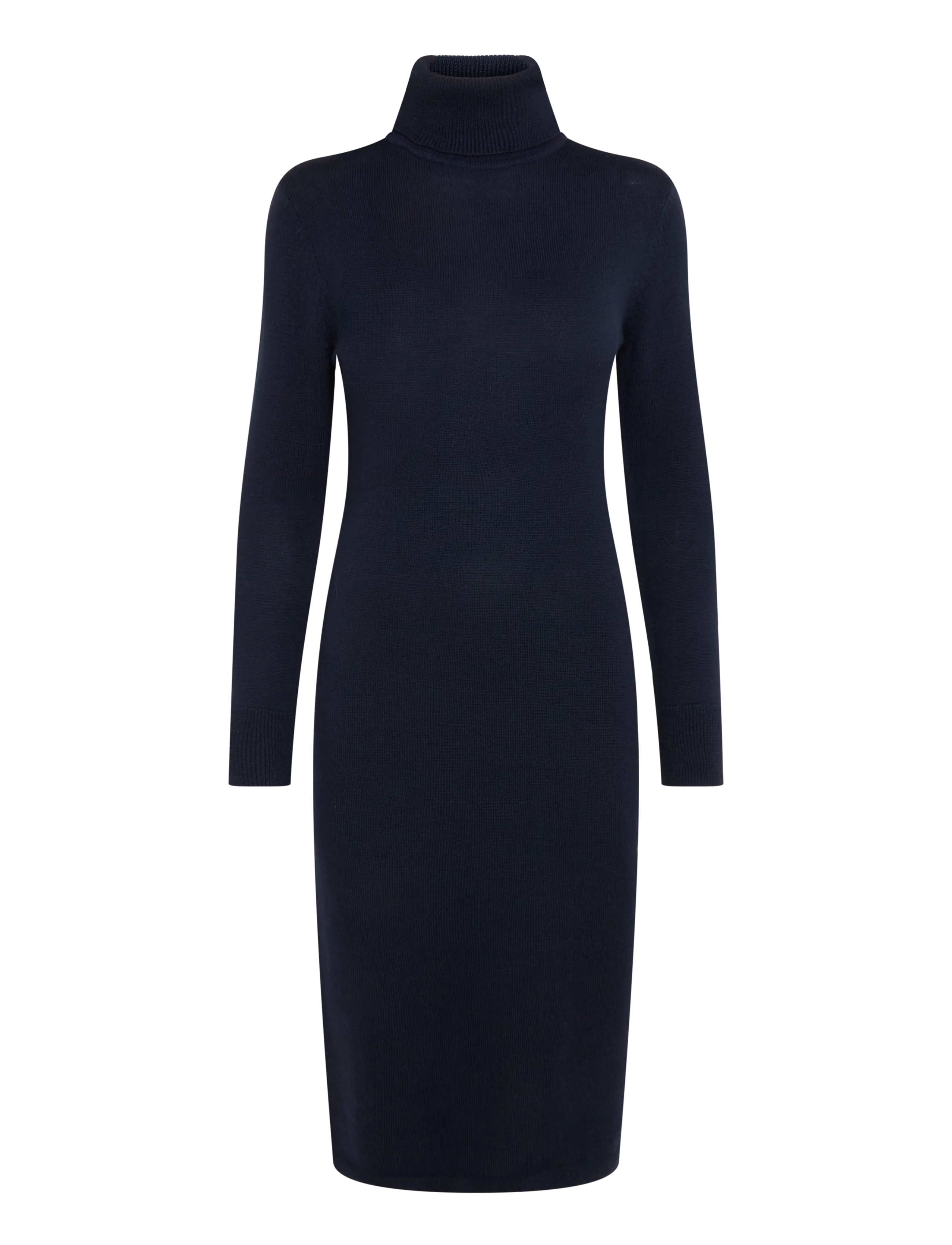 Lauren Ralph Lauren - Wool Turtleneck Sweater Dress - knitted dresses - lauren navy - 2