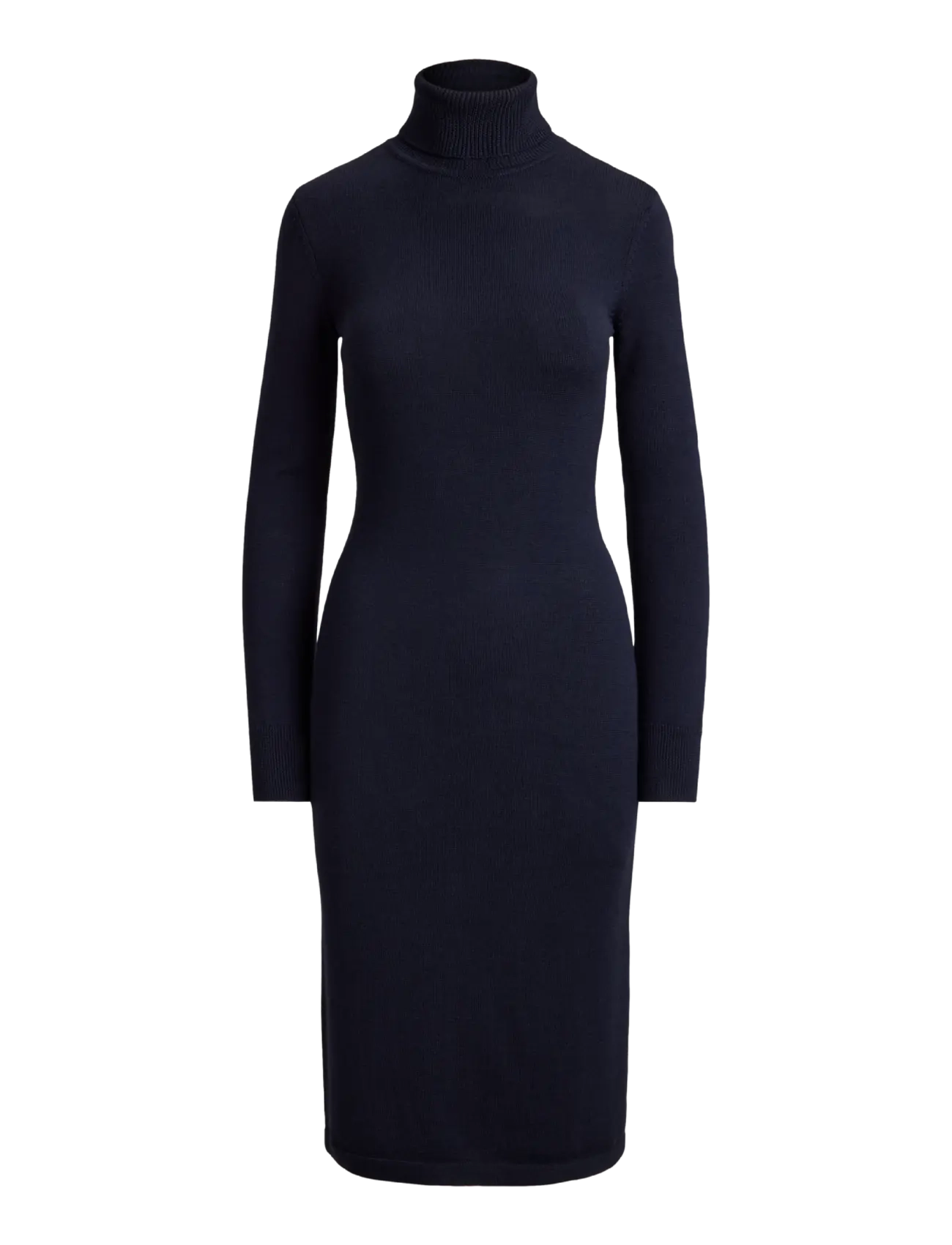 Lauren Ralph Lauren - Wool Turtleneck Sweater Dress - lauren navy - 2