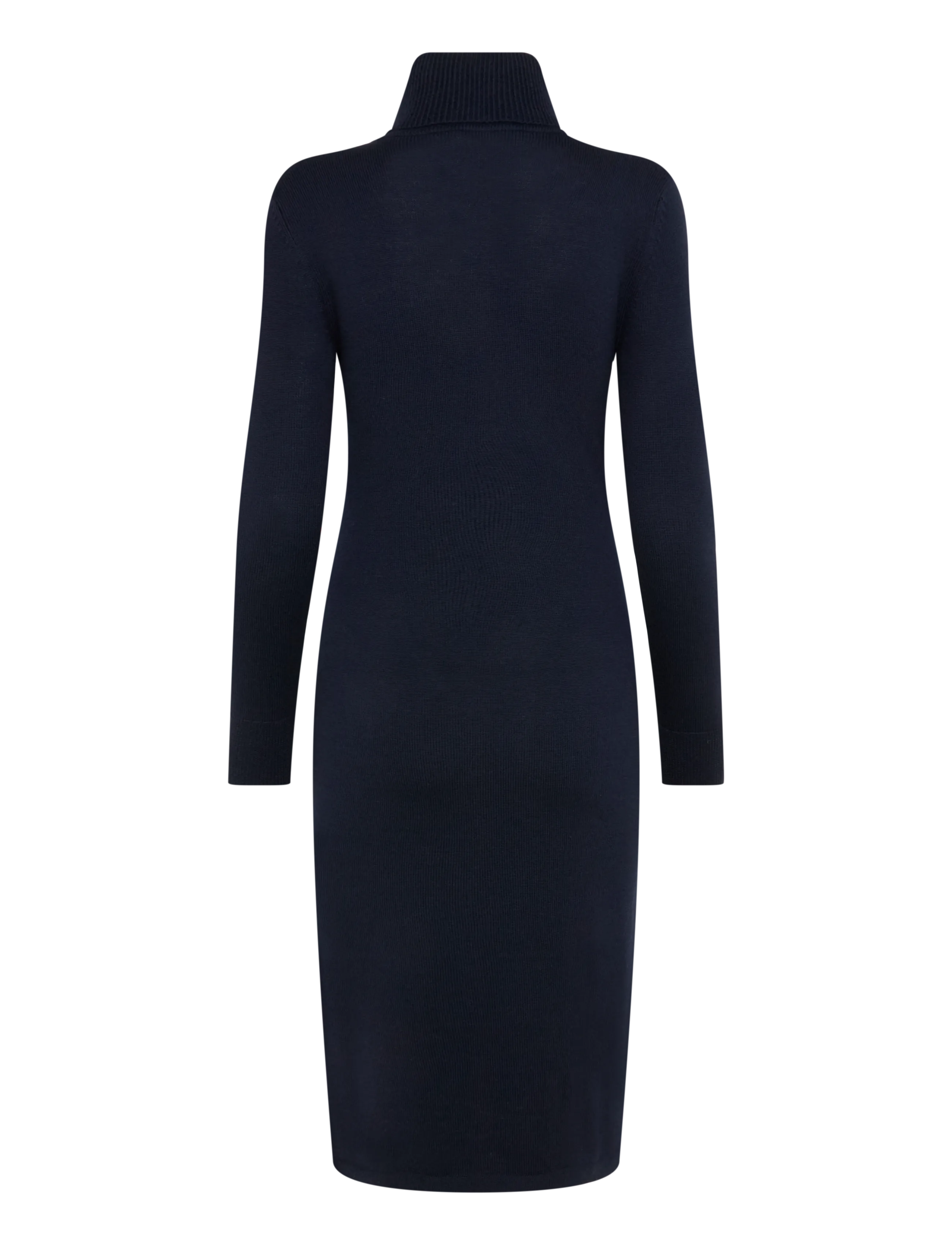 Lauren Ralph Lauren - Wool Turtleneck Sweater Dress - knitted dresses - lauren navy - 3