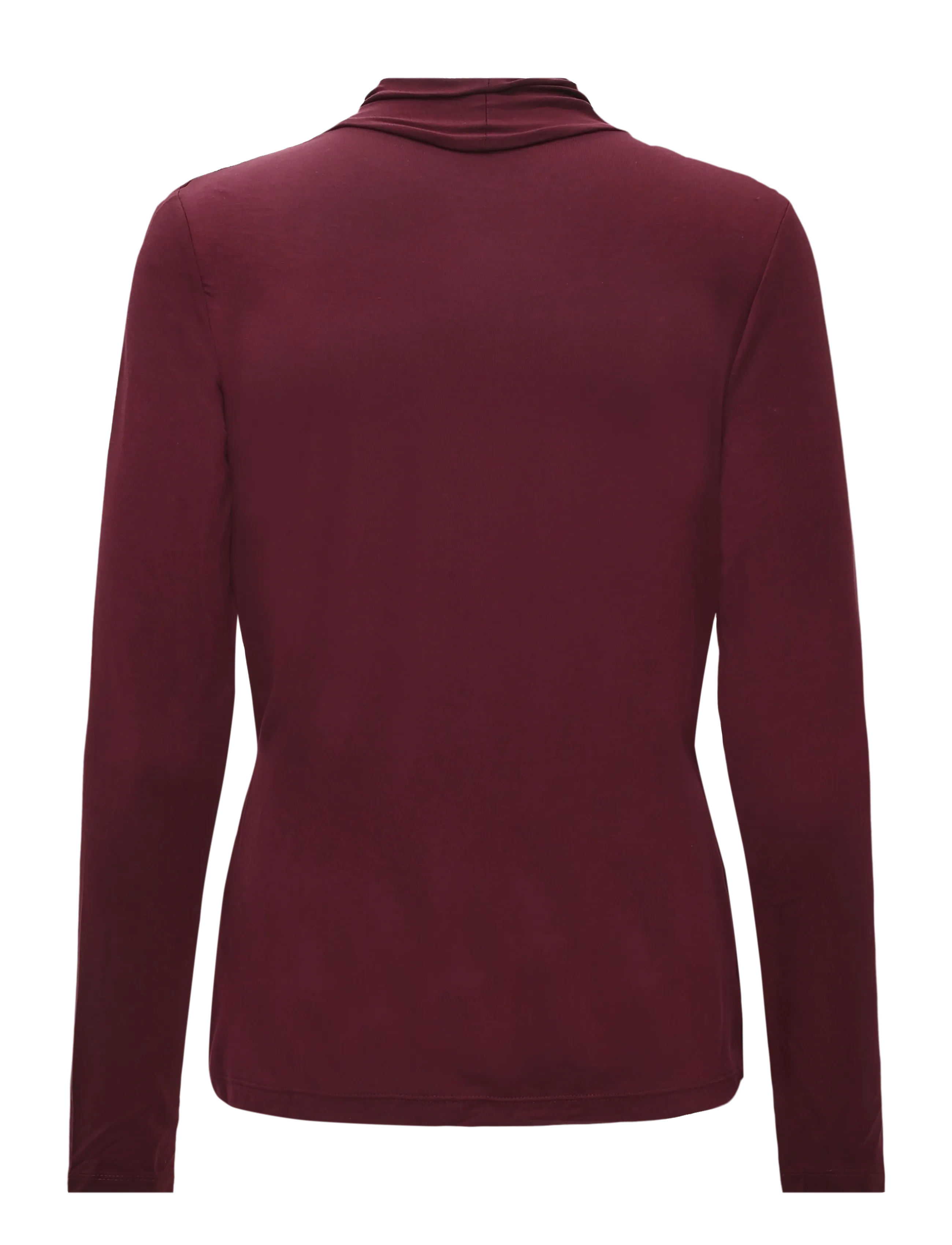 Lauren Ralph Lauren - Stretch Jersey Surplice Top - dark garnet - 2