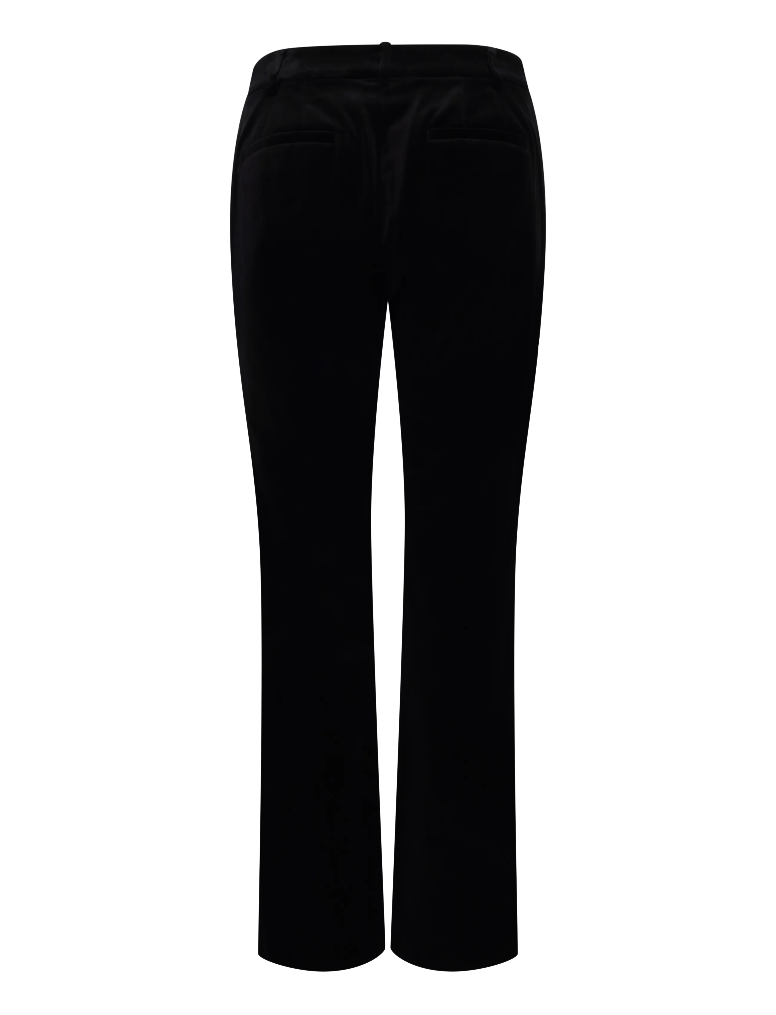 Lauren Ralph Lauren - Stretch Velvet Straight Pant - raka byxor - black velvet - 3