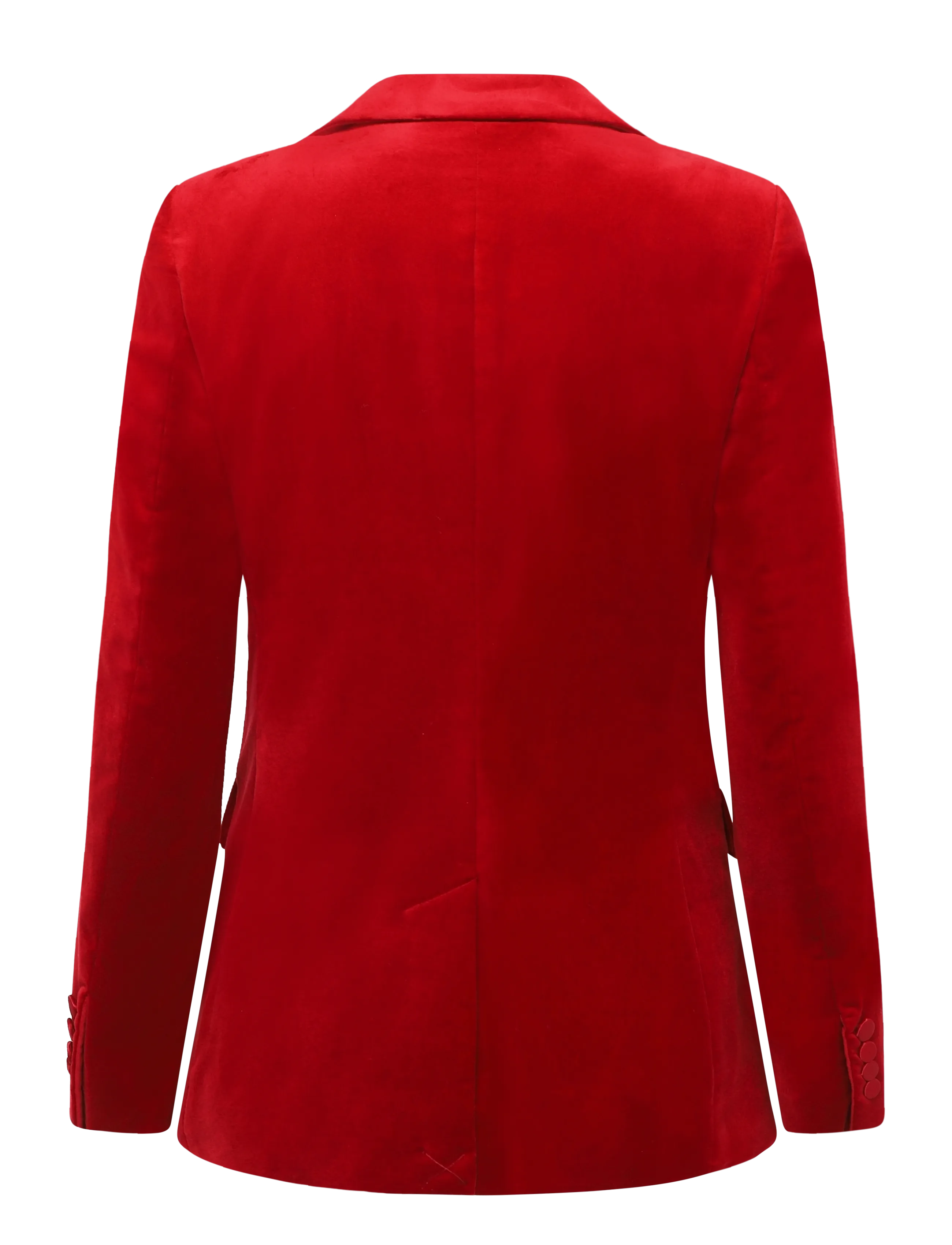 Lauren Ralph Lauren - SOFT STRETCH VELVET-WVN-BLAZER/SPOR - enkeltradede blazere - lauren red velvet - 3