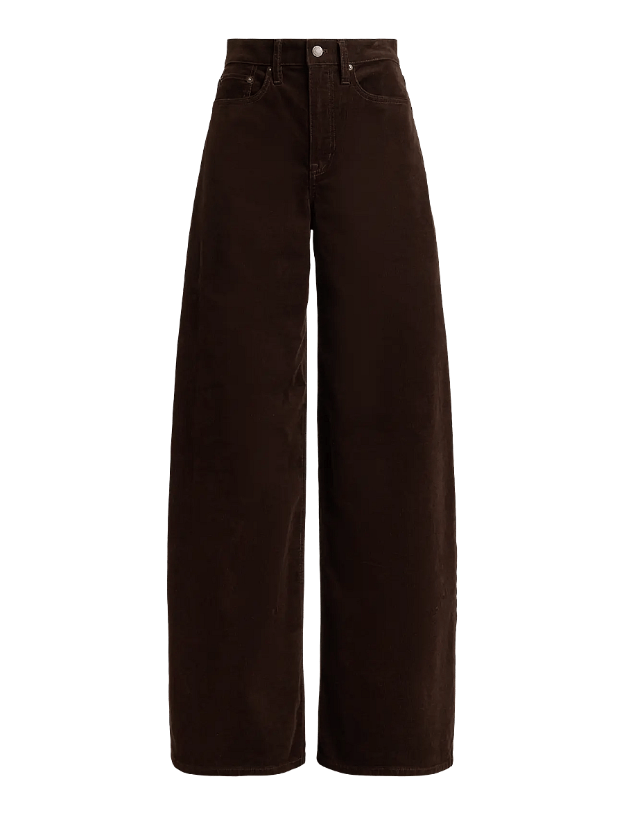 Lauren Ralph Lauren - Corduroy High-Rise Super Wide-Leg Pant - bukser med brede ben - circuit brown - 1