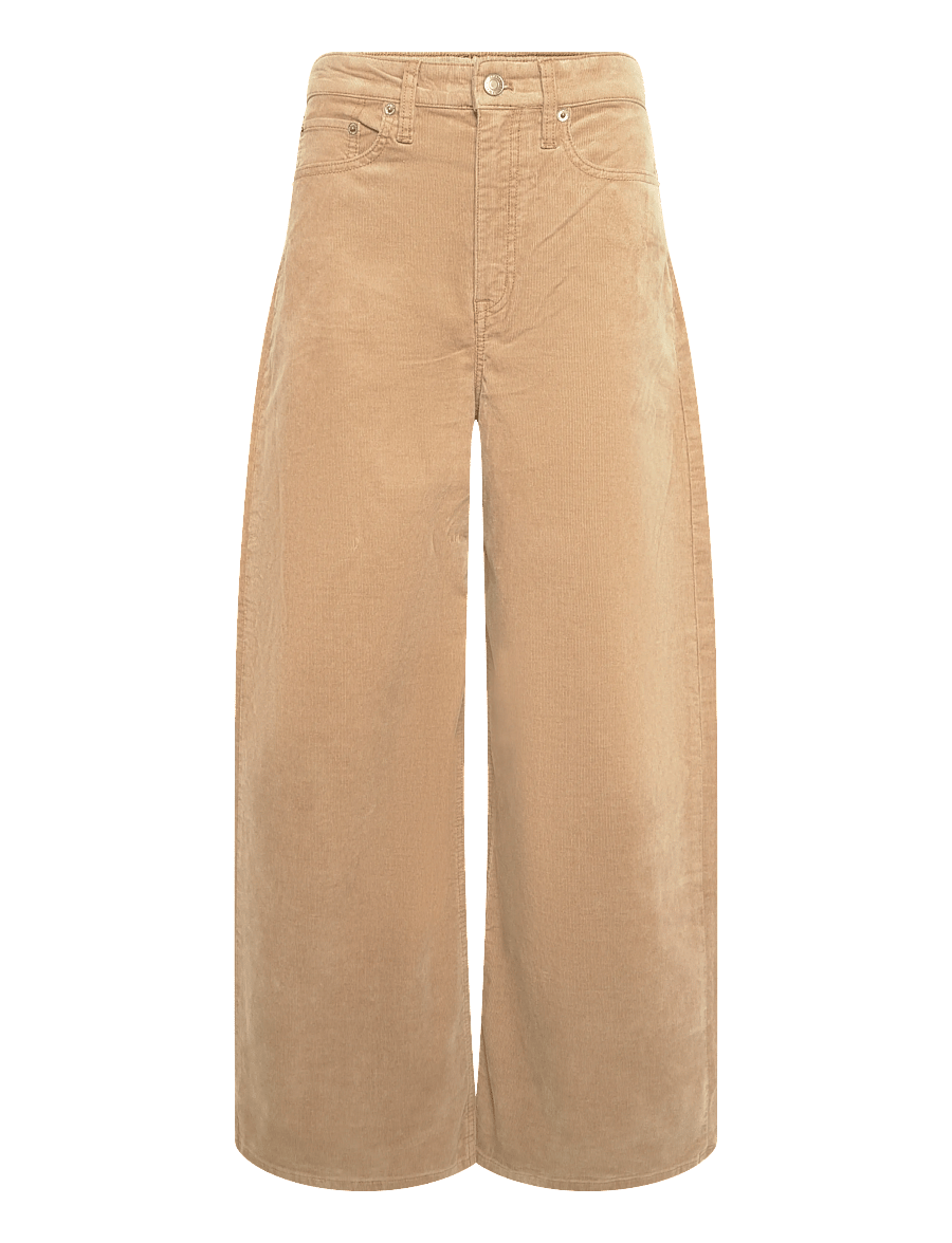 Lauren Ralph Lauren - Corduroy High-Rise Super Wide-Leg Pant - hosen mit weitem bein - lauren camel - 2