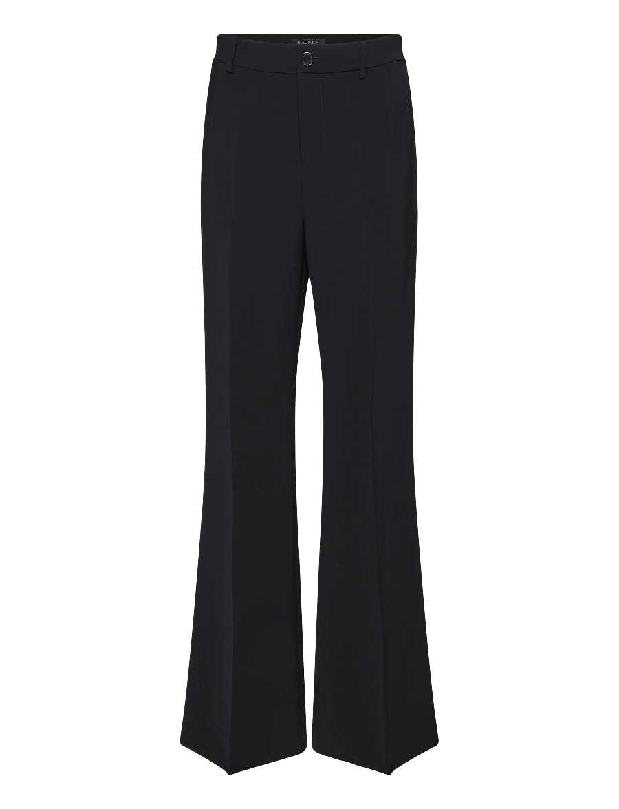 Lauren Ralph Lauren - Stretch Crepe Straight Pant - hose mit geradem bein - black - 0