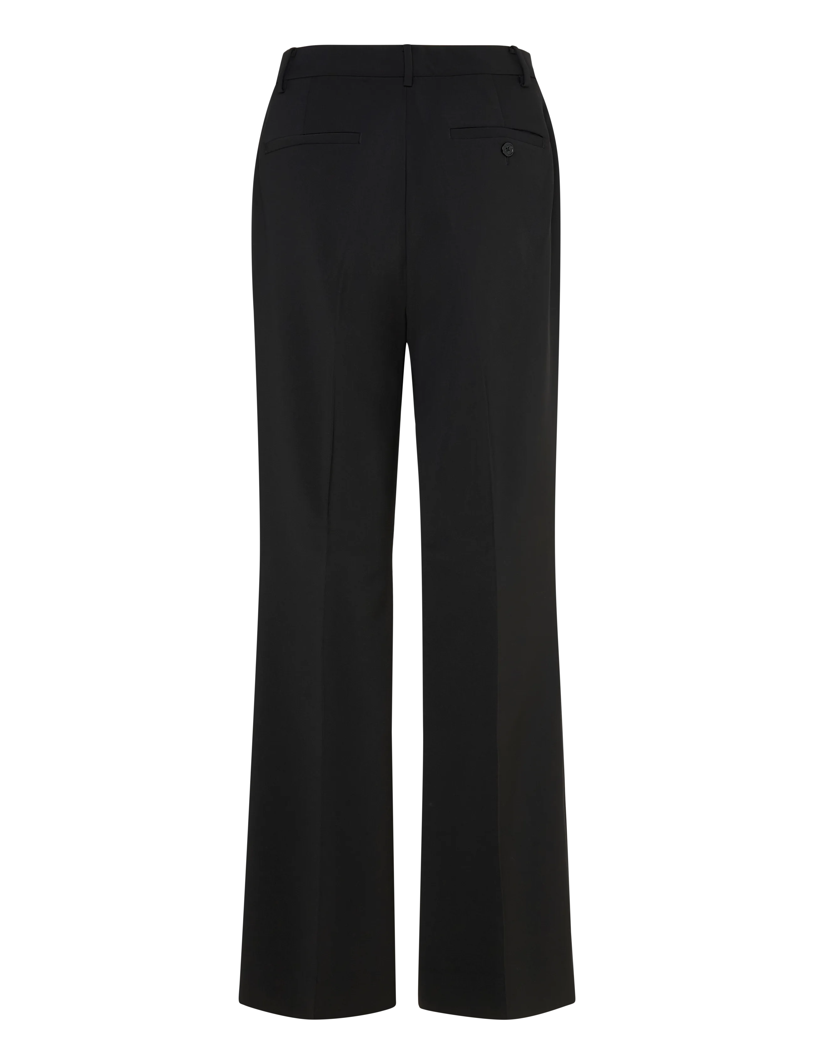 Lauren Ralph Lauren - Stretch Crepe Straight Pant - tiesaus kirpimo kelnės - black - 1