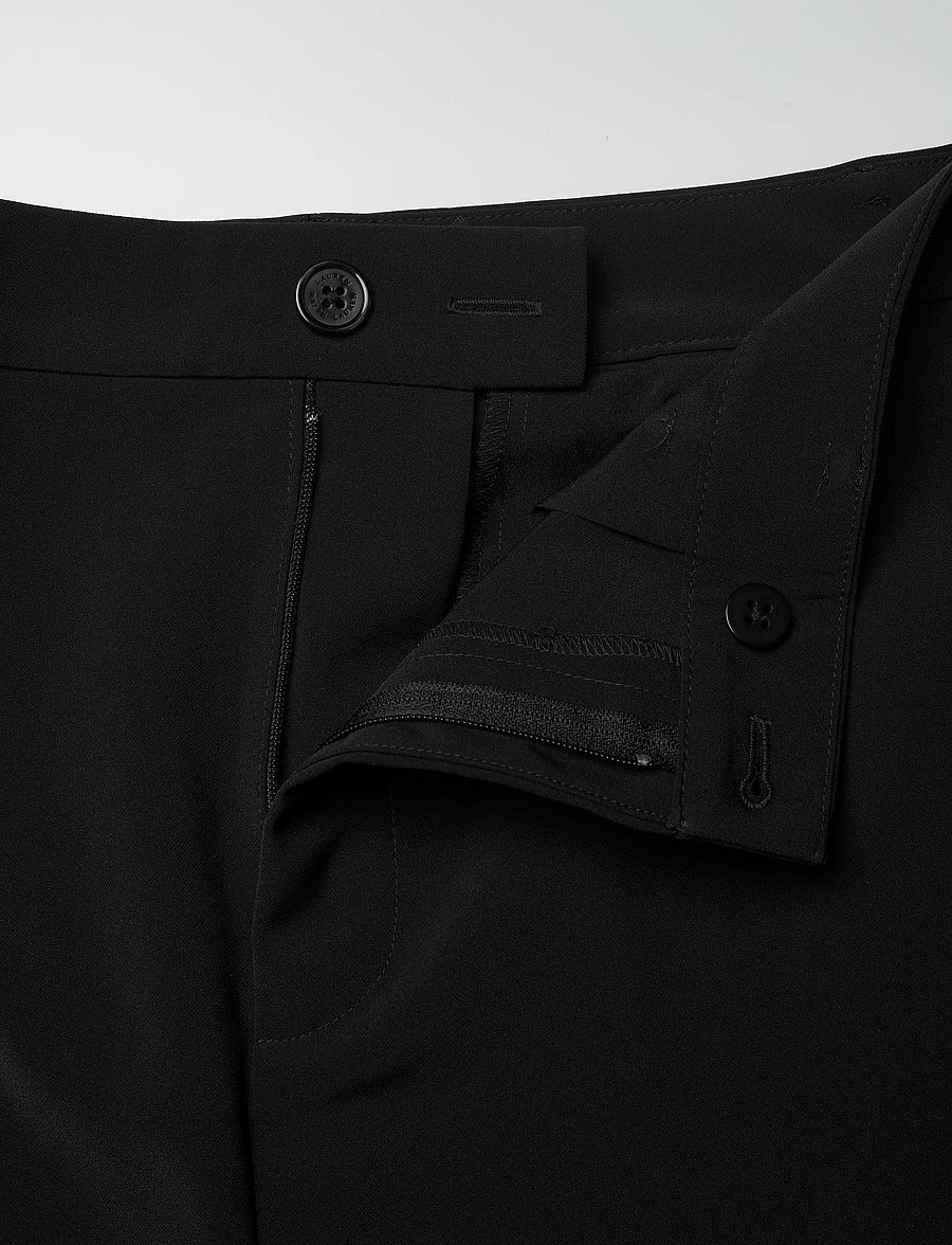 Lauren Ralph Lauren - Stretch Crepe Straight Pant - hose mit geradem bein - black - 3