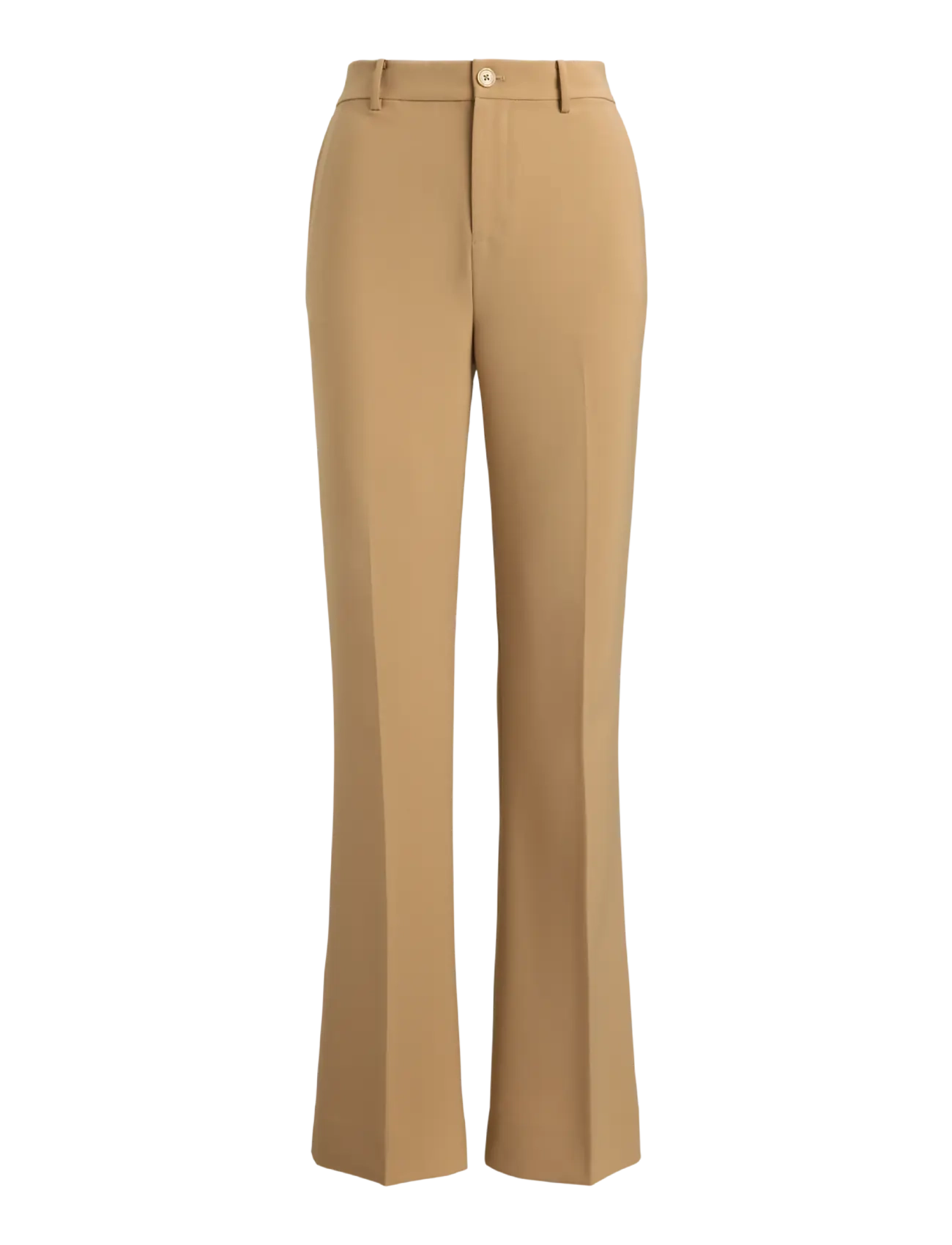 Lauren Ralph Lauren - Stretch Crepe Straight Pant - bukser med lige ben - lauren camel - 1