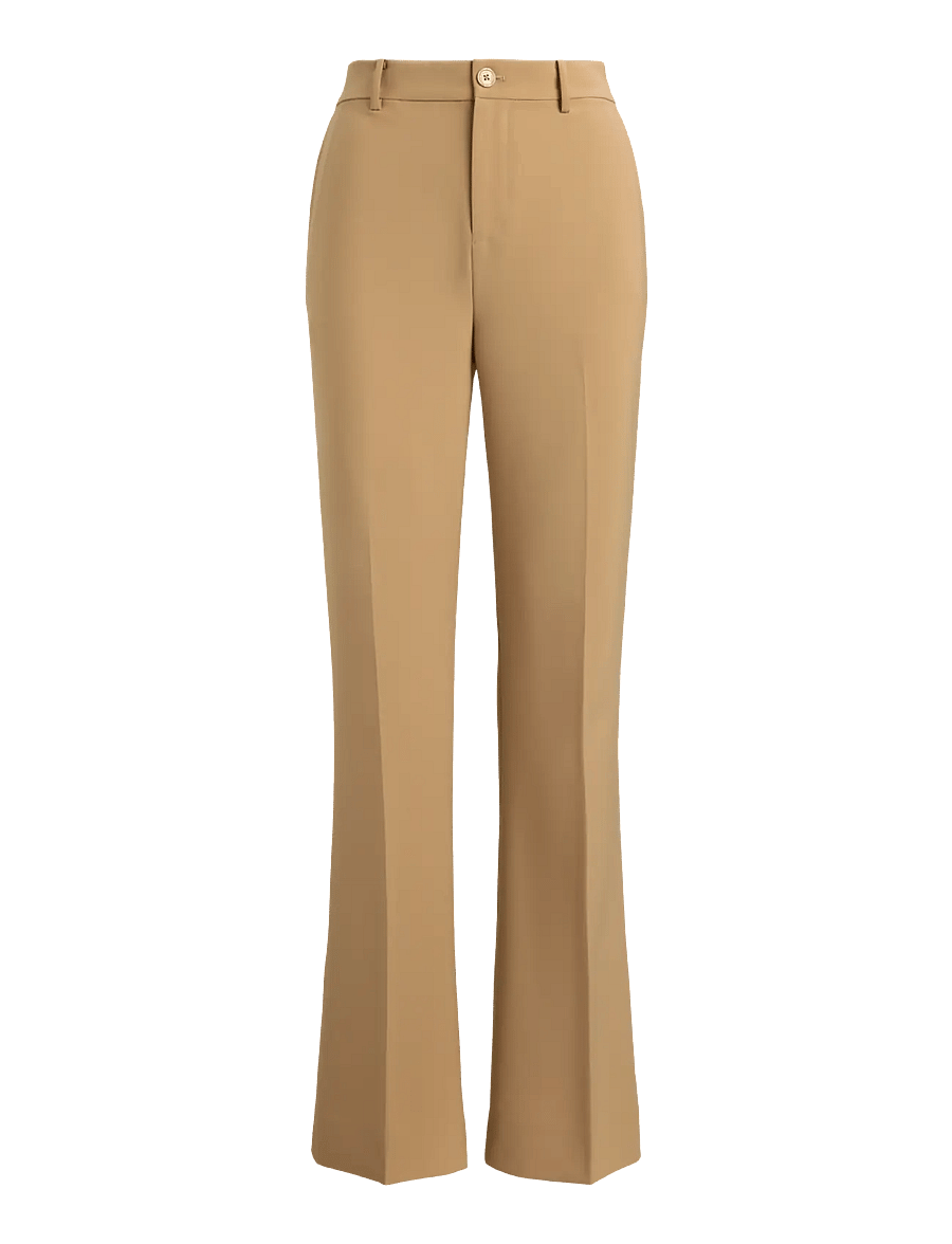 Lauren Ralph Lauren - Stretch Crepe Straight Pant - bukser med lige ben - lauren camel - 1