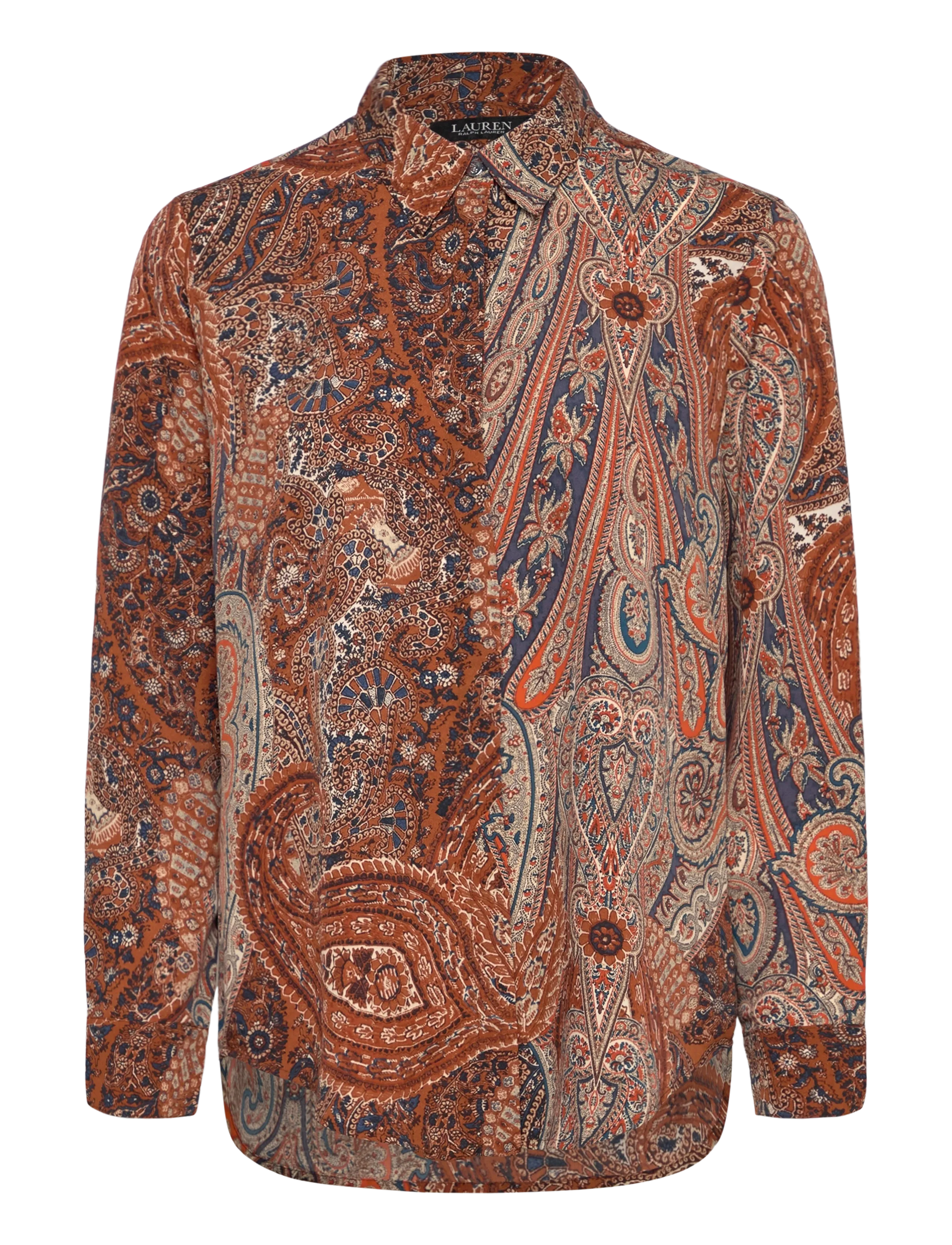 Lauren Ralph Lauren Classic Fit Paisley Crepe Shirt - Bluser - CREAM MULTI / multi
