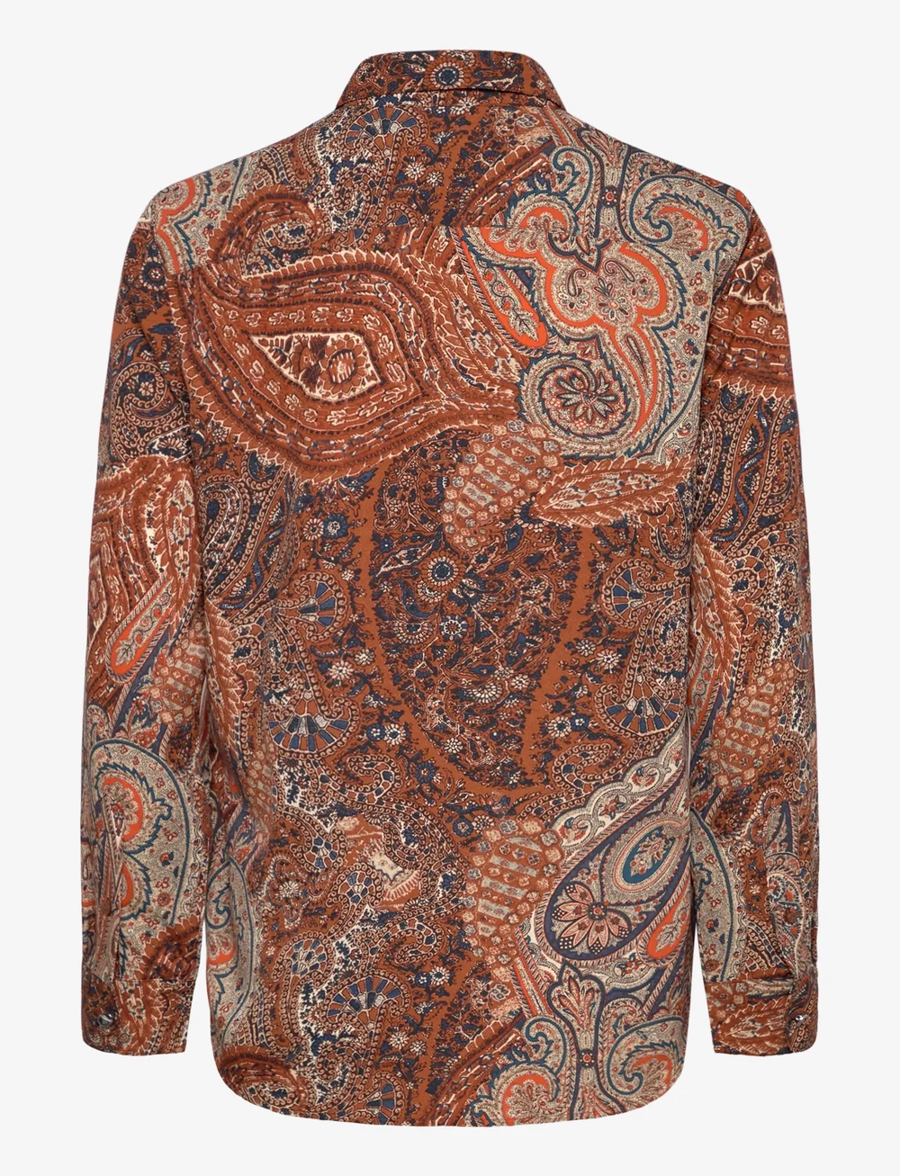 Lauren Ralph Lauren - Classic Fit Paisley Crepe Shirt - denimskjorter - cream multi - 1