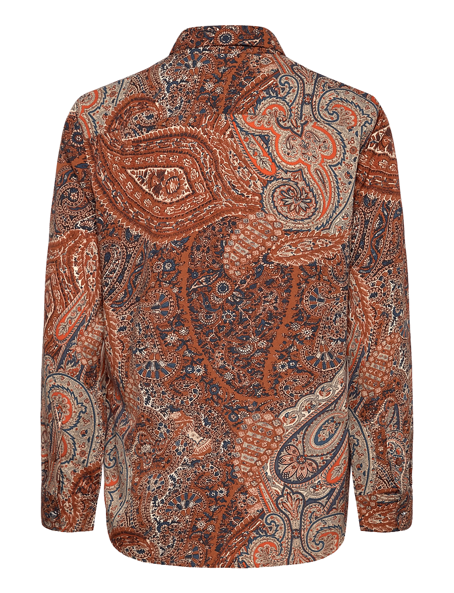 Lauren Ralph Lauren - Classic Fit Paisley Crepe Shirt - koszule z długimi rękawami - cream multi - 1