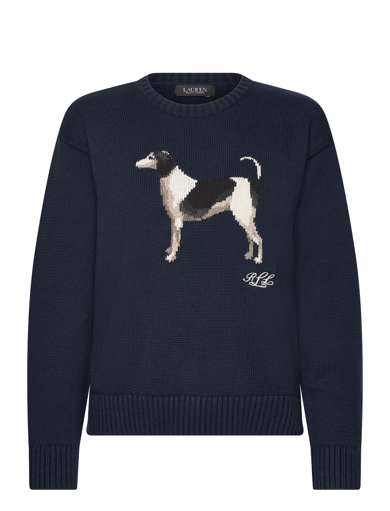 Lauren Ralph Lauren | Intarsia-Knit Dog Cotton Sweater | XL