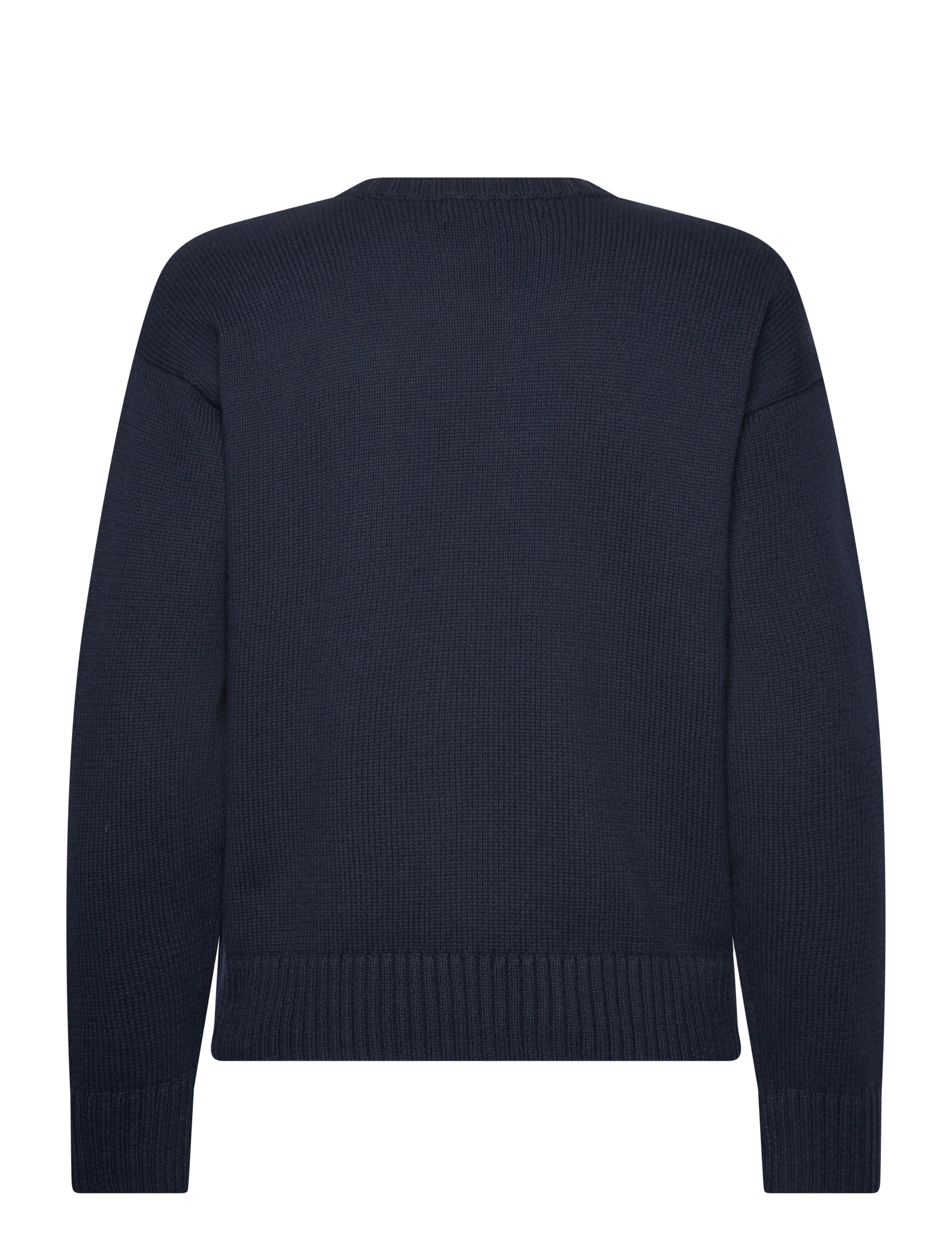 Lauren Ralph Lauren - Intarsia-Knit Dog Cotton Sweater - sviitrid - lauren navy - 1