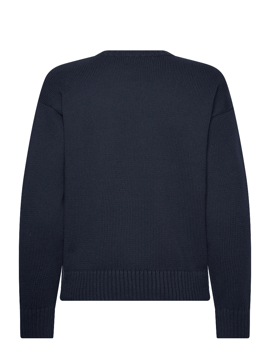 Lauren Ralph Lauren - Intarsia-Knit Dog Cotton Sweater - pullover - lauren navy - 1