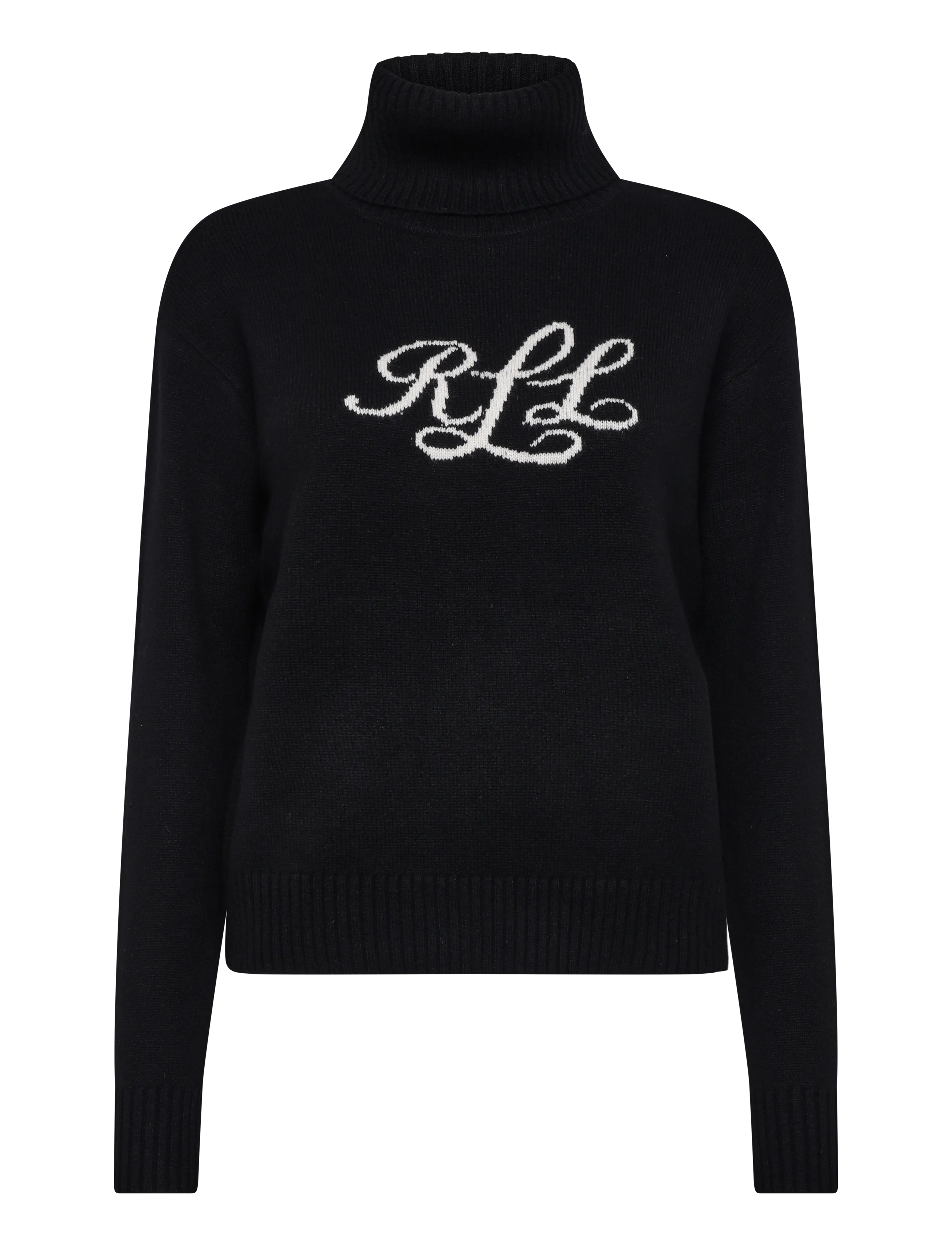 Lauren Ralph Lauren Logo Cashmere Turtleneck Sweater - Neuheiten - BLACK / black