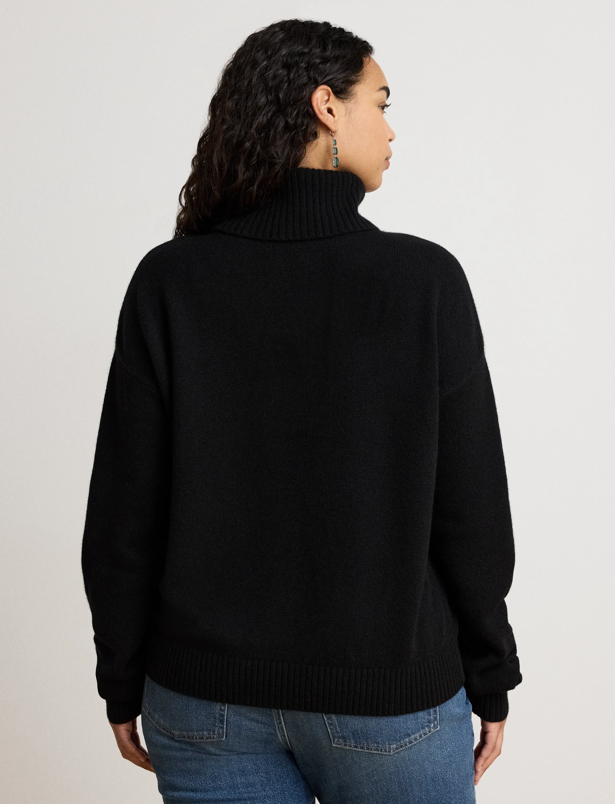 Lauren Ralph Lauren - Logo Cashmere Turtleneck Sweater - cashmere - black - 2