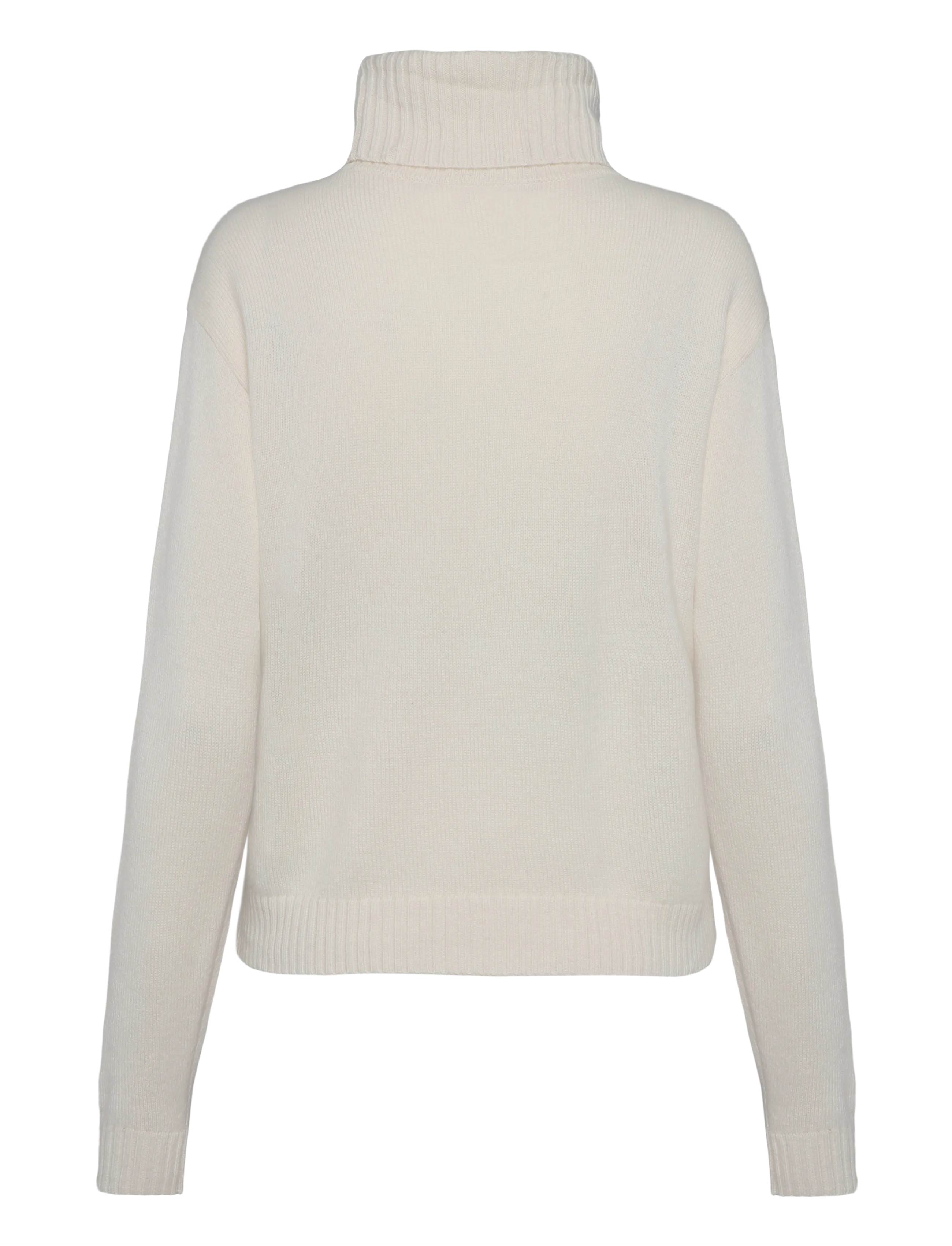 Lauren Ralph Lauren - Logo Cashmere Turtleneck Sweater - kašmirs - mascarpone cream - 1