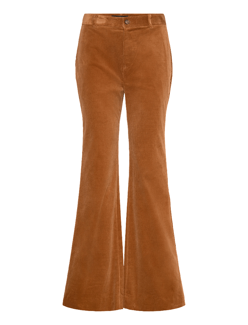 Lauren Ralph Lauren - High-Rise Corduroy Flare Pant - alt laiad püksid - cinnamon bark - 0