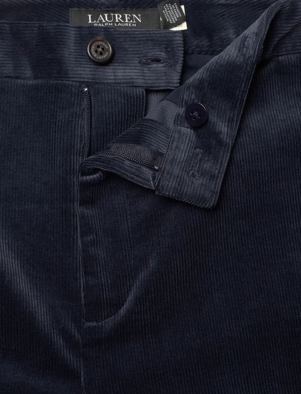 Lauren Ralph Lauren - High-Rise Corduroy Flare Pant - flare bukser - lauren navy - 3