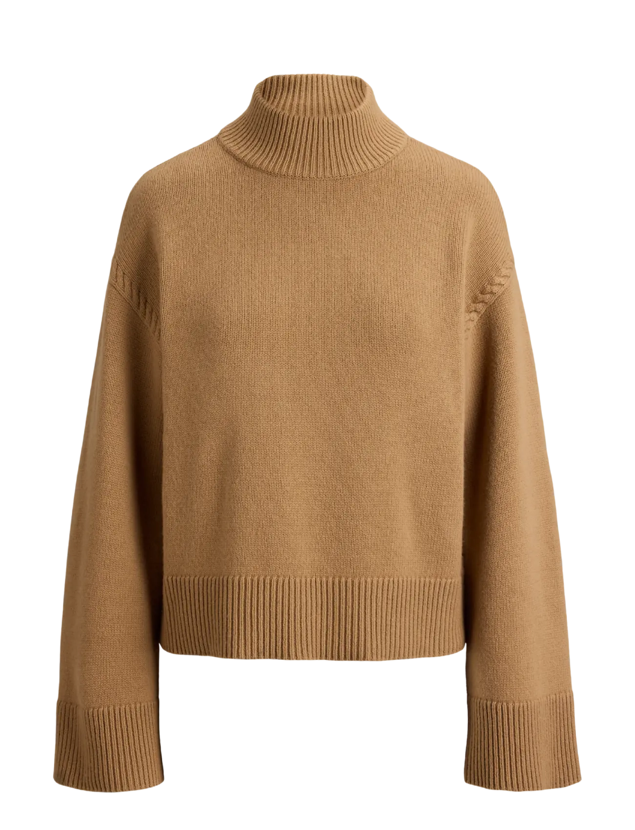 Lauren Ralph Lauren Wool-Blend Mockneck Sweater - Riided - LAUREN CAMEL / brown