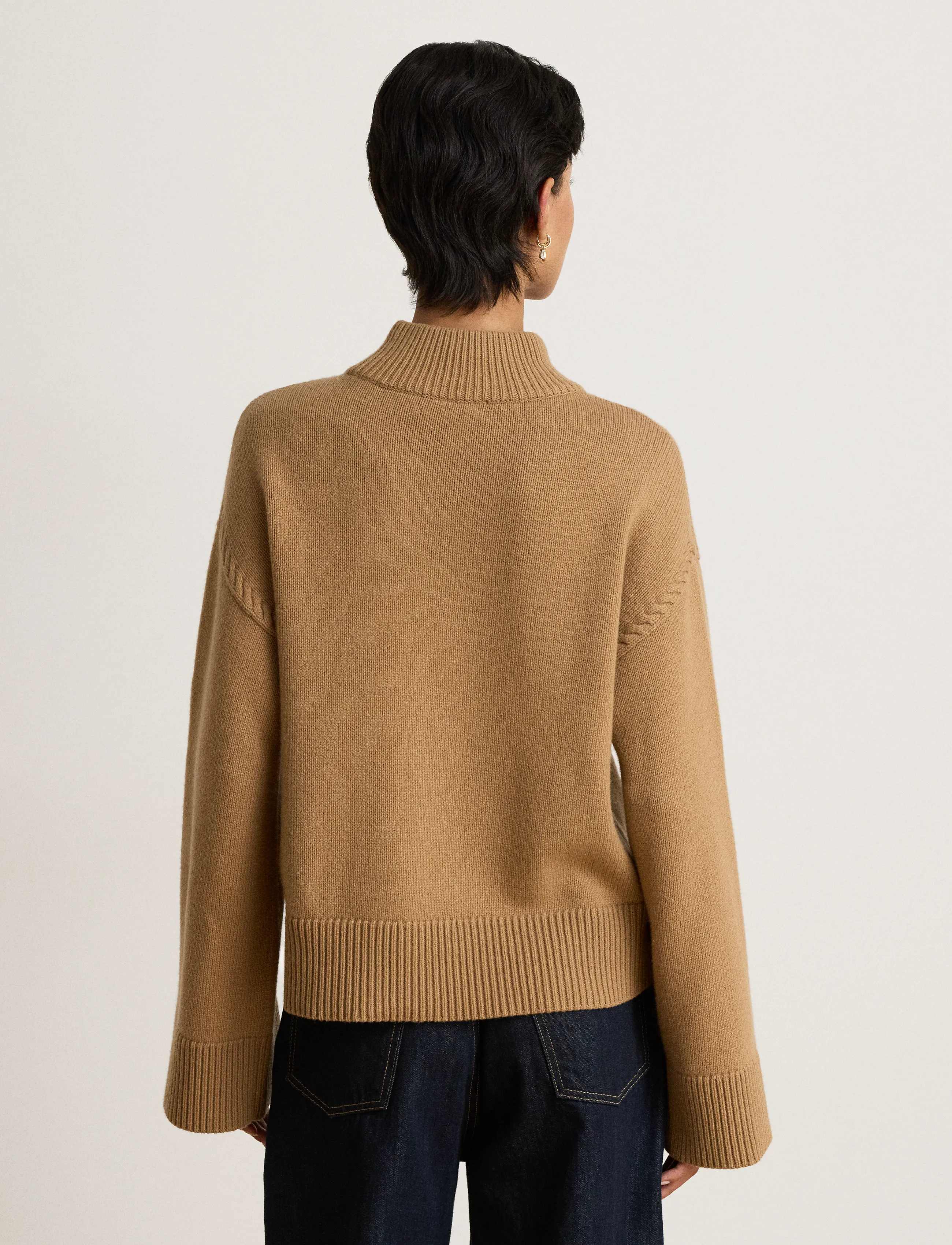 Lauren Ralph Lauren - Wool-Blend Mockneck Sweater - kampsunid - lauren camel - 2