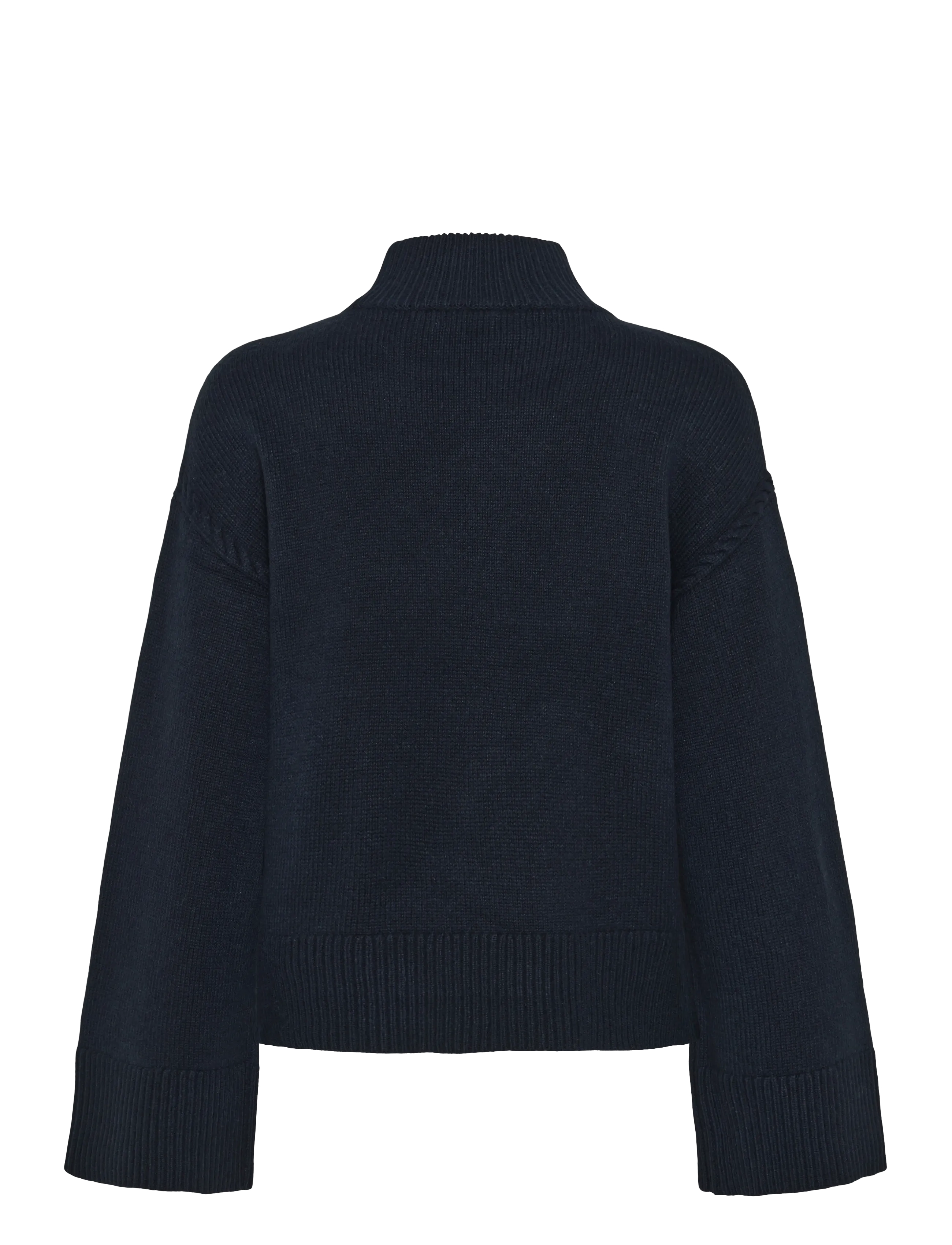 Lauren Ralph Lauren - Wool-Blend Mockneck Sweater - stickade tröjor - lauren navy - 2