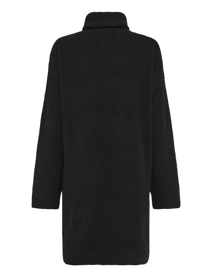 Lauren Ralph Lauren - Wool-Cashmere Turtleneck Dress - kashmir - black - 2