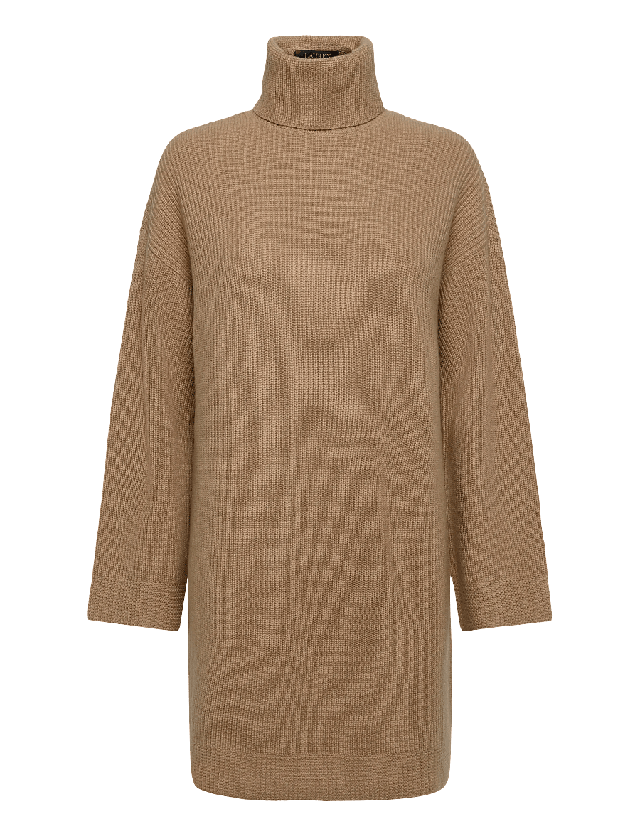 Lauren Ralph Lauren - Wool-Cashmere Turtleneck Dress - kashmir - lauren camel - 1