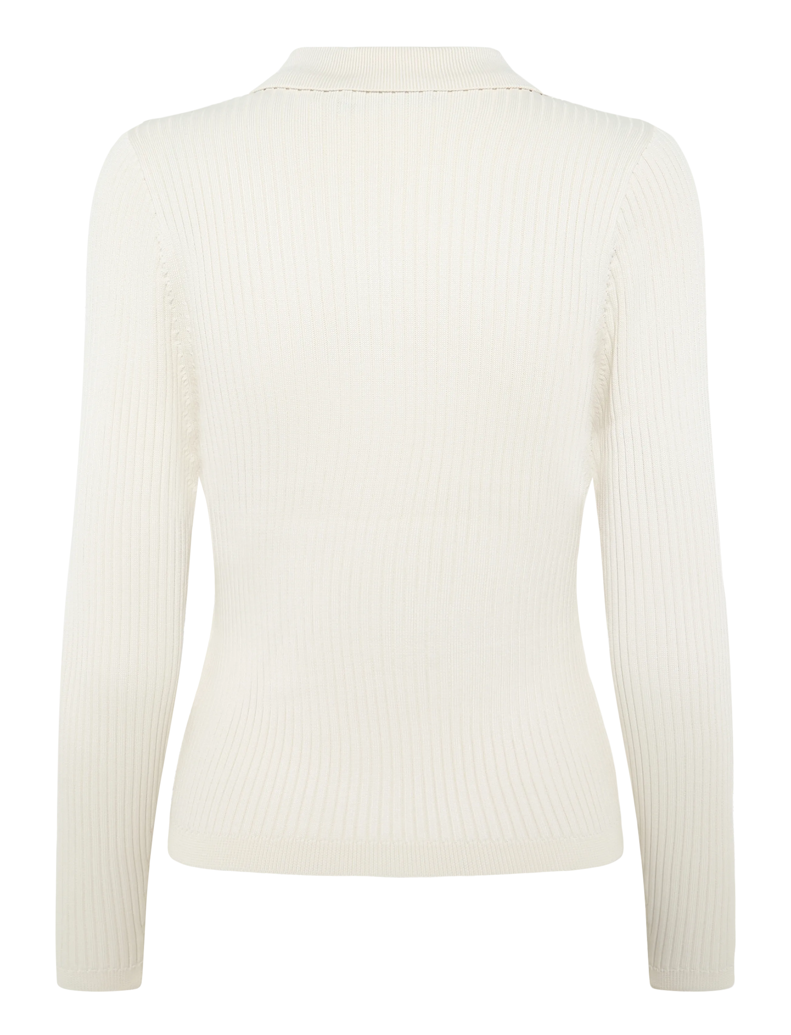 Lauren Ralph Lauren - MATTE RAYON NYLON-LS SWEATER - langærmede toppe - mascarpone cream - 2