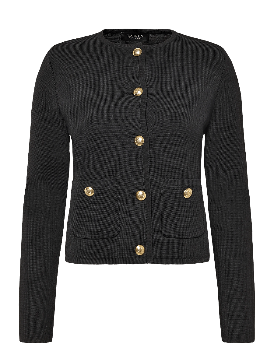 Lauren Ralph Lauren - Cropped Crewneck Sweater Jacket - black - 1