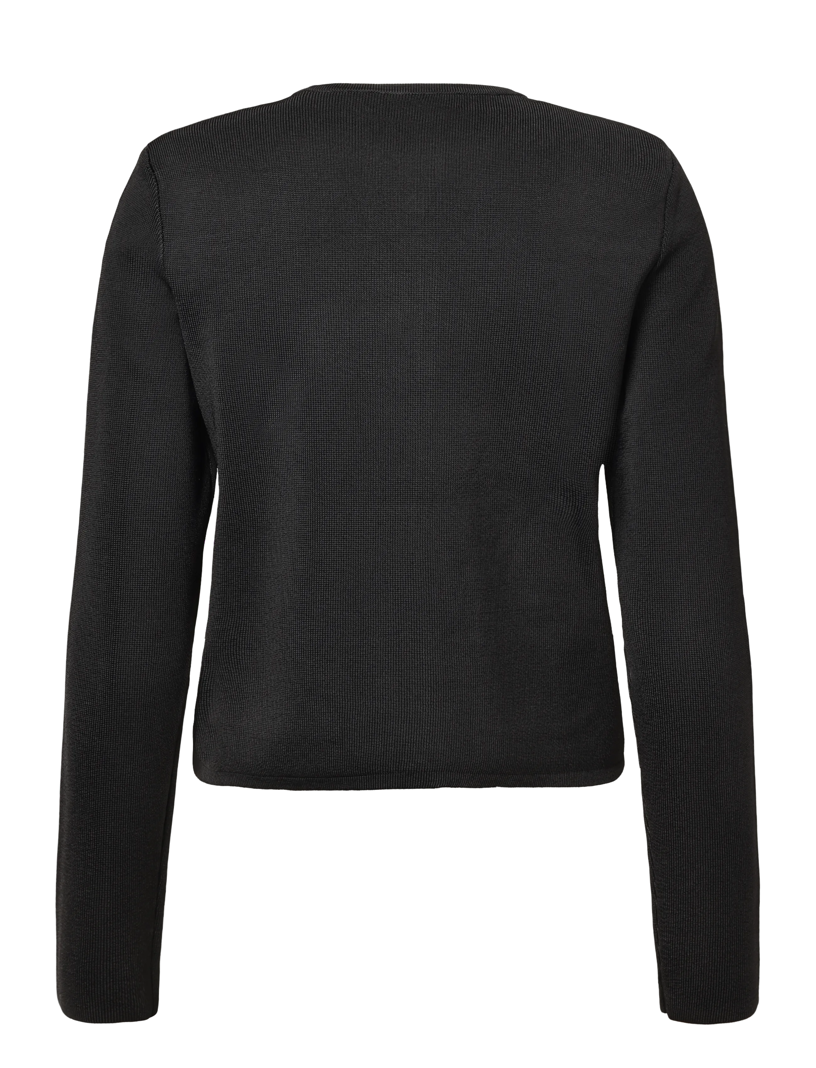 Lauren Ralph Lauren - Cropped Crewneck Sweater Jacket - black - 2