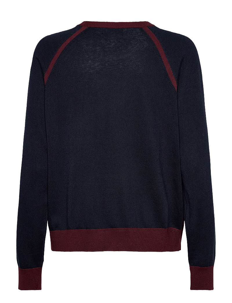 Lauren Ralph Lauren - Equestrian-Print Cotton-Blend Sweater - pullover - lauren navy multi - 1