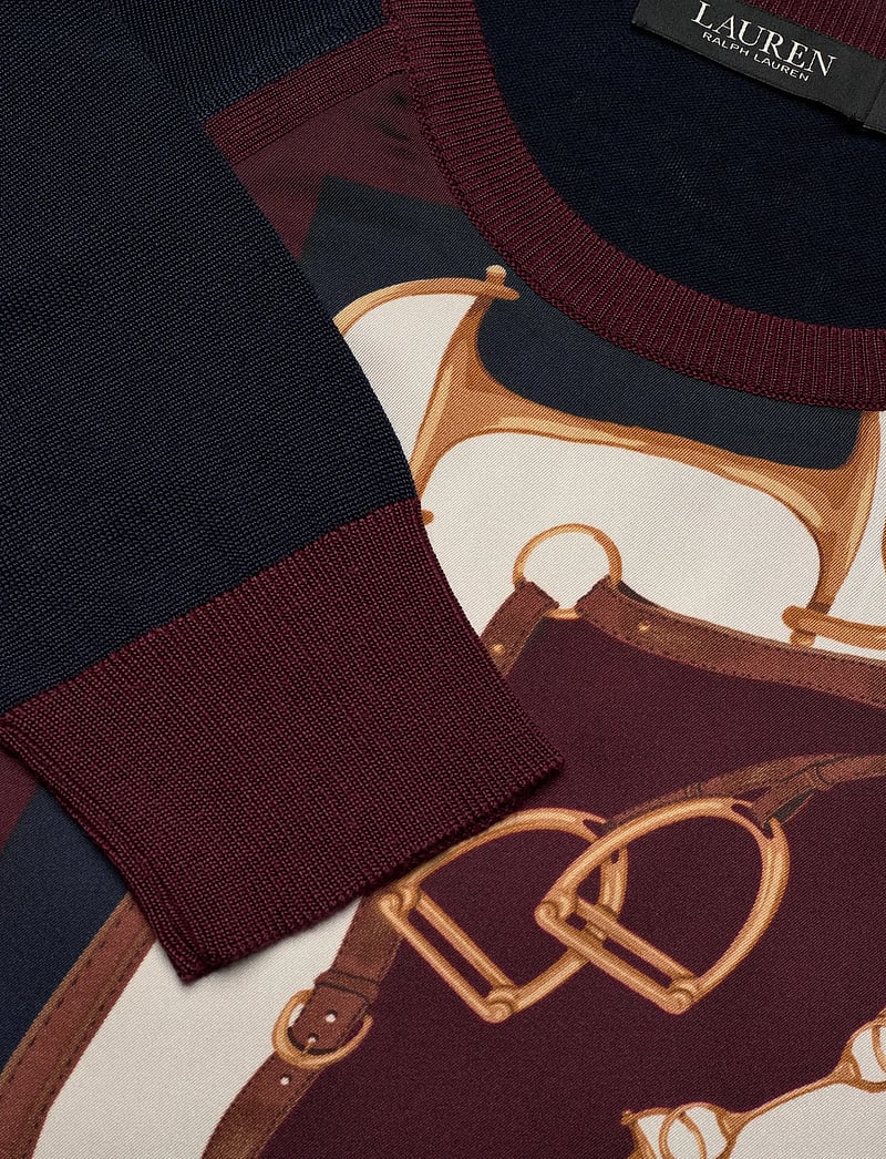 Lauren Ralph Lauren - Equestrian-Print Cotton-Blend Sweater - pullover - lauren navy multi - 2