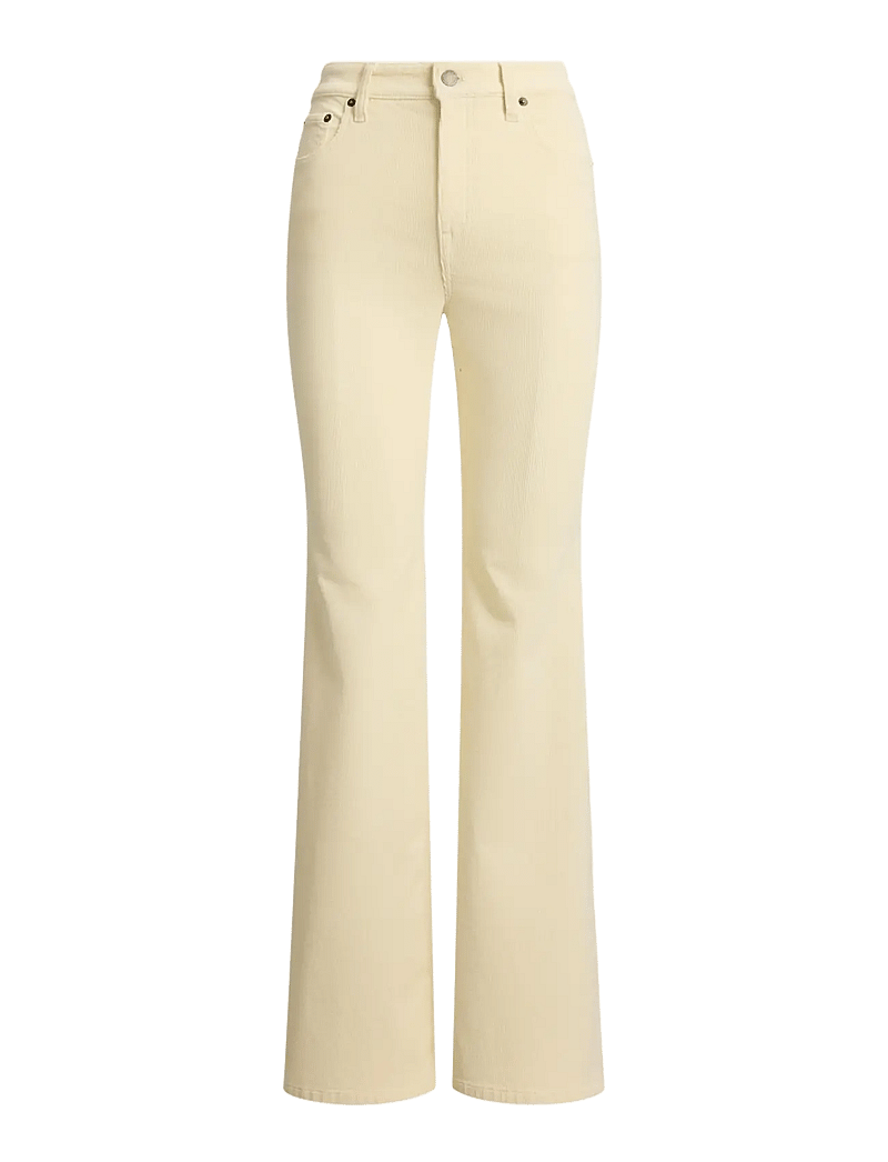 Lauren Ralph Lauren - High-Rise Corduroy Flare Pant - utsvängda jeans - mascarpone cream - 1