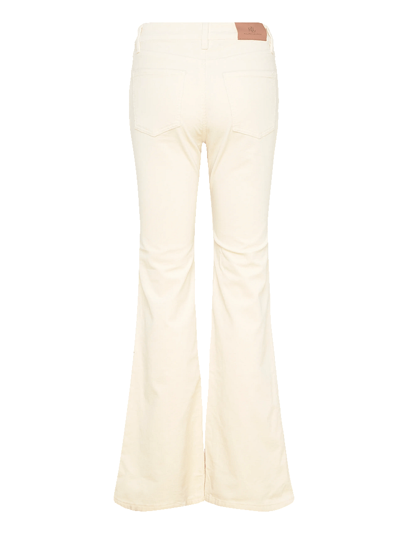 Lauren Ralph Lauren - High-Rise Corduroy Flare Pant - utsvängda jeans - mascarpone cream - 1
