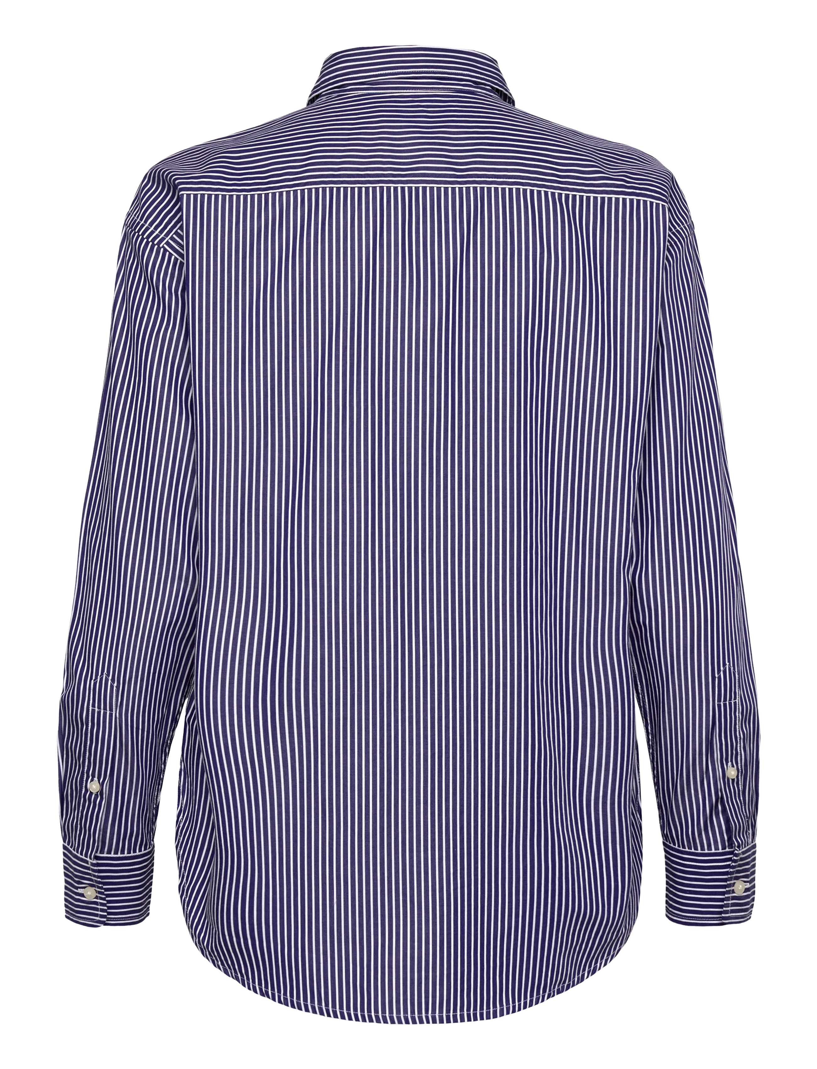 Lauren Ralph Lauren - Relaxed Fit Striped Broadcloth Shirt - langerma skyrtur - blue/white multi - 2