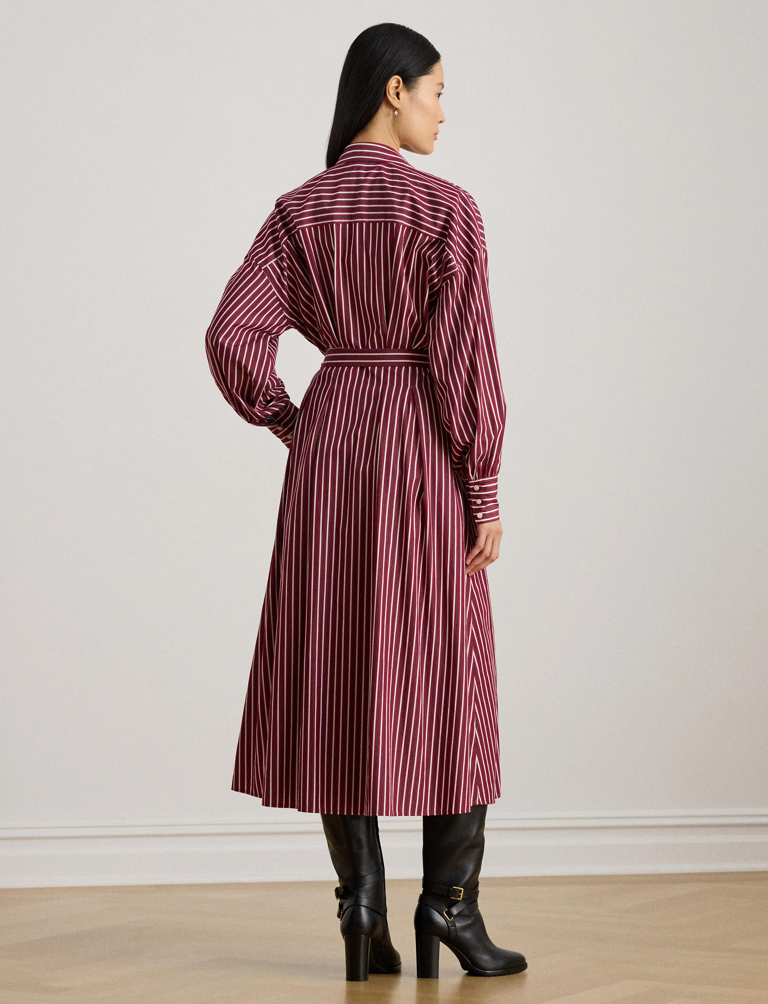 Lauren Ralph Lauren Striped Belted Broadcloth Shirtdress skjortklänningar dam – bild 7