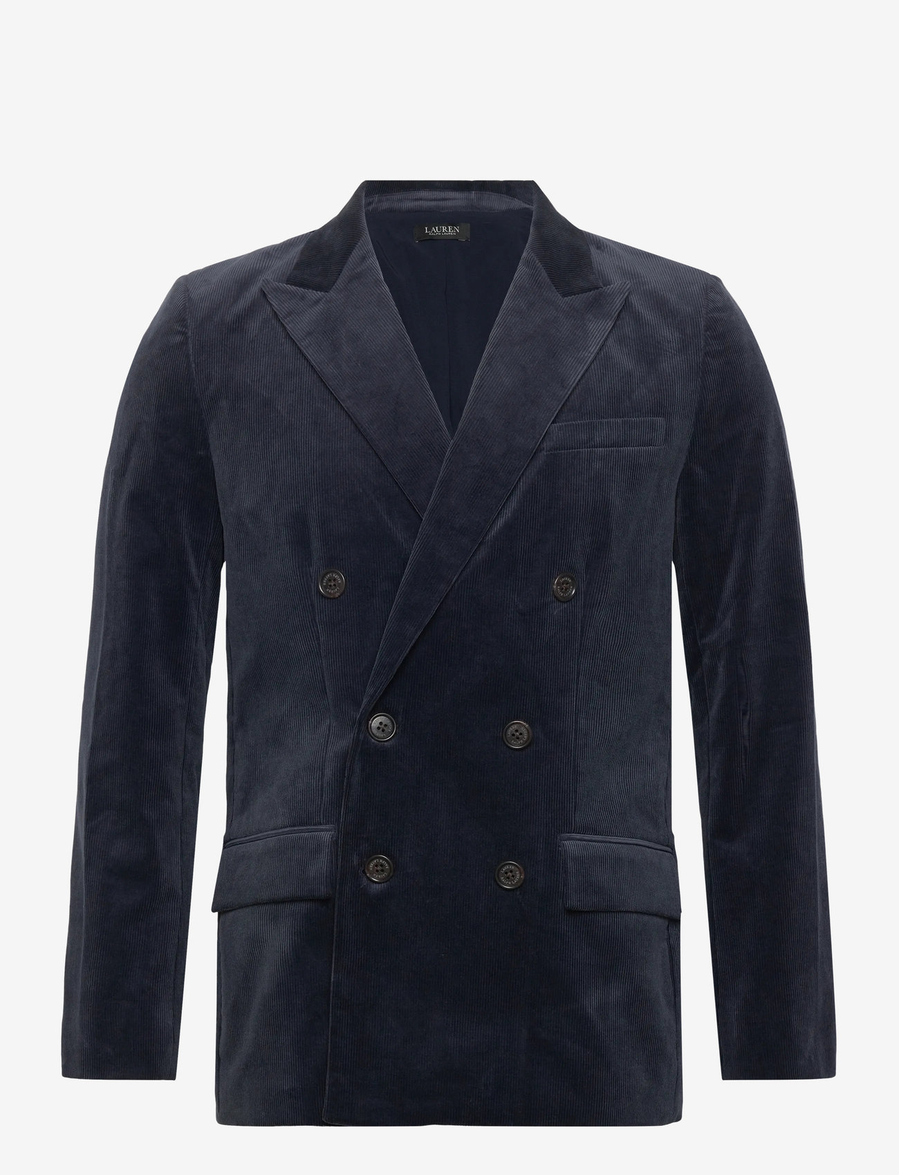 Lauren Ralph Lauren - Double-Breasted Corduroy Blazer - dubbelknäppta kavajer - lauren navy - 0