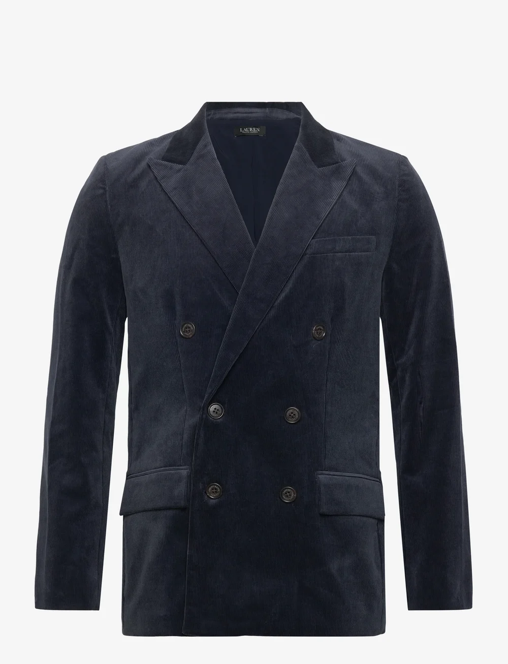 Lauren Ralph Lauren - Double-Breasted Corduroy Blazer - dubbelknäppta kavajer - lauren navy - 0