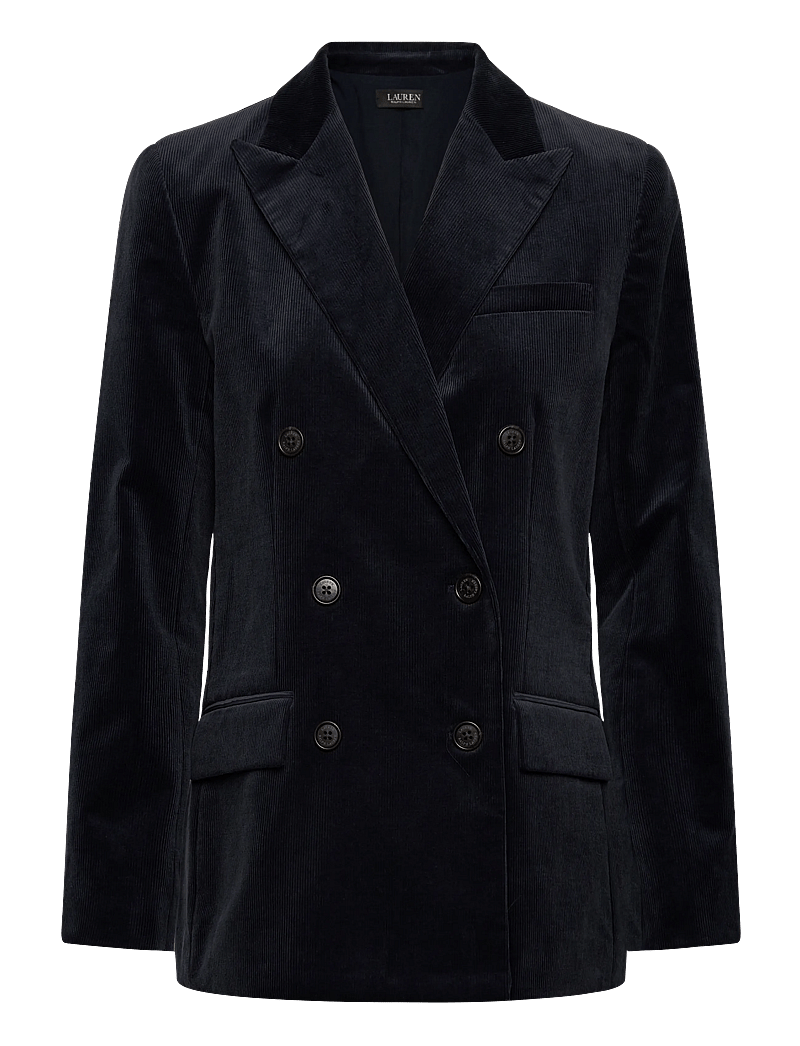 Lauren Ralph Lauren - Double-Breasted Corduroy Blazer - dubbelknäppta kavajer - lauren navy - 0