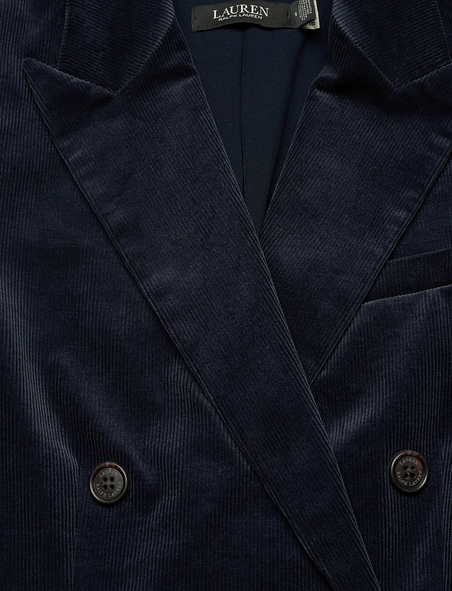 Lauren Ralph Lauren - Double-Breasted Corduroy Blazer - blazers met dubbele knopenrij - lauren navy - 2