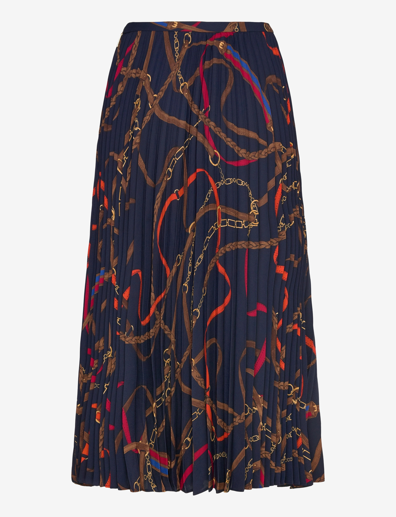 Lauren Ralph Lauren - DRAPEY POLY GGT 122-SKIRT - pleated skirts - navy multi - 2