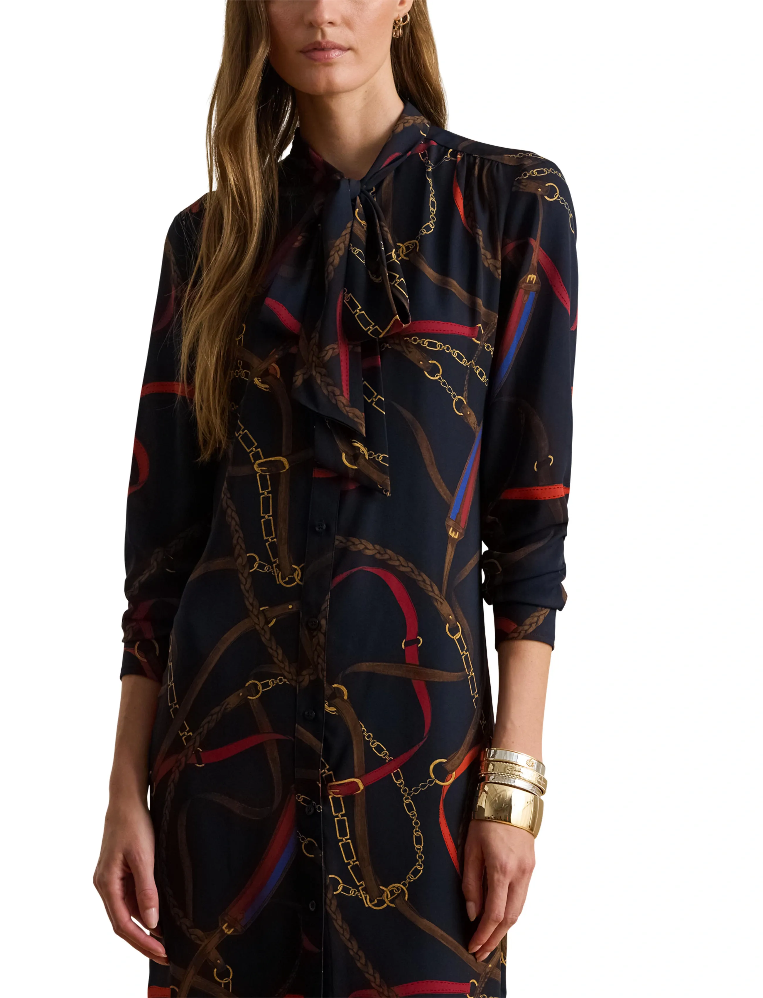 Lauren Ralph Lauren Drapey Poly Ggt 122-Dress skjortklänningar dam – bild 5