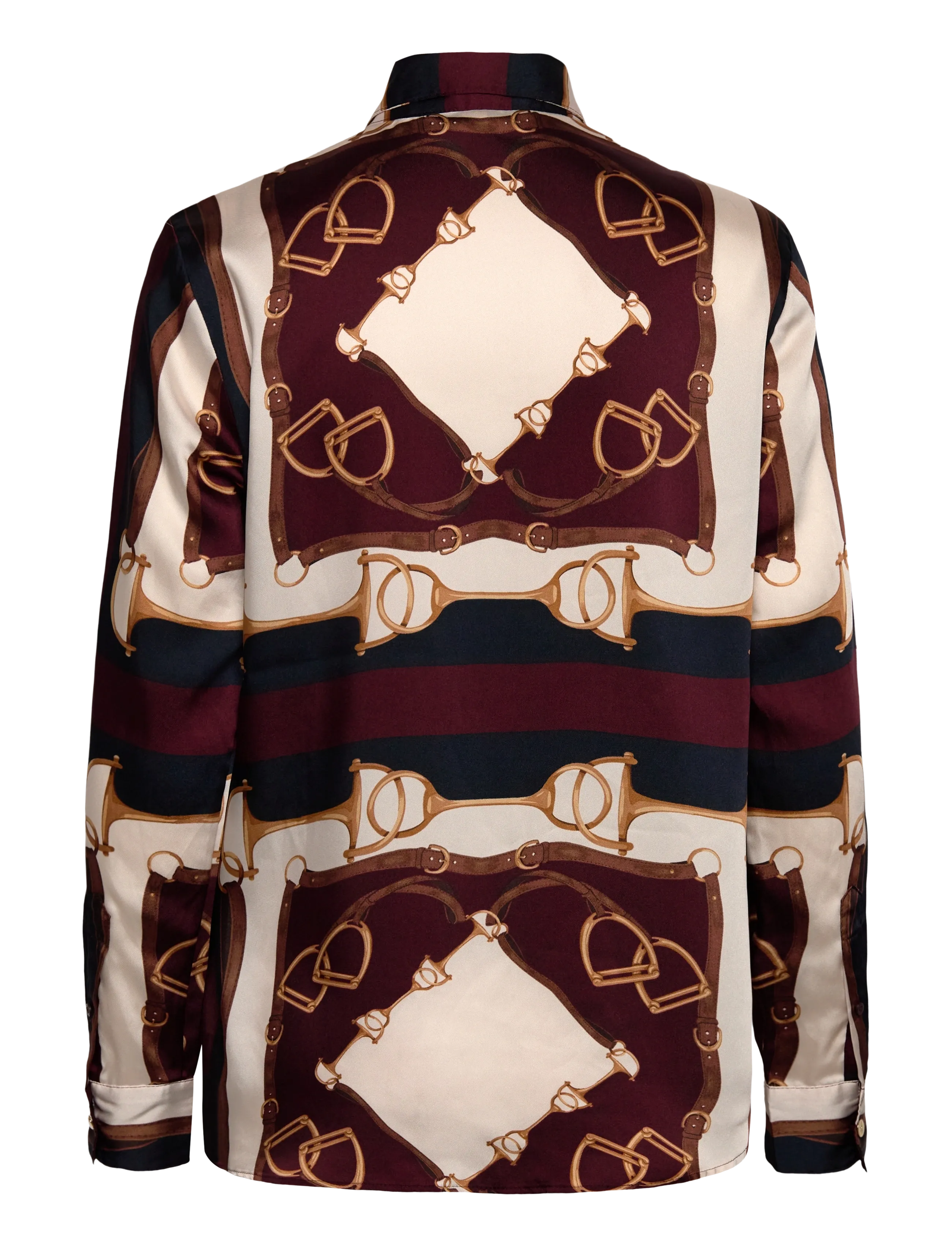 Lauren Ralph Lauren - Classic Fit Equestrian-Print Twill Shirt - navy/cream multi - 2