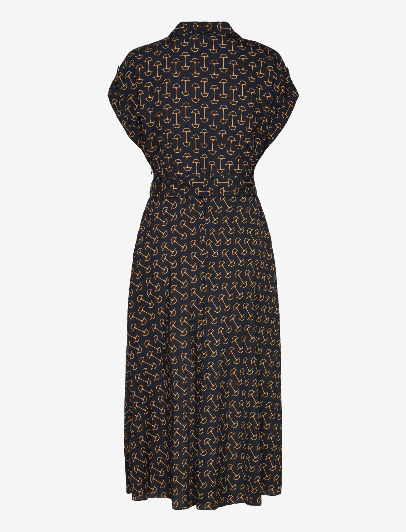 Lauren Ralph Lauren - Geo-Print Belted Crepe Dress - suvekleidid - navy multi - 1