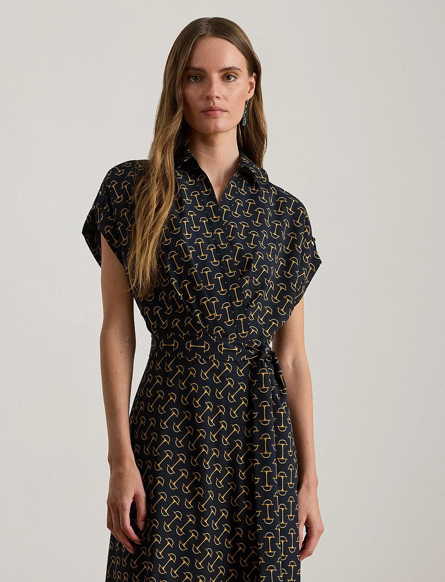 Lauren Ralph Lauren - POLY CDC 79-DRESS - sommerkleider - navy multi - 0